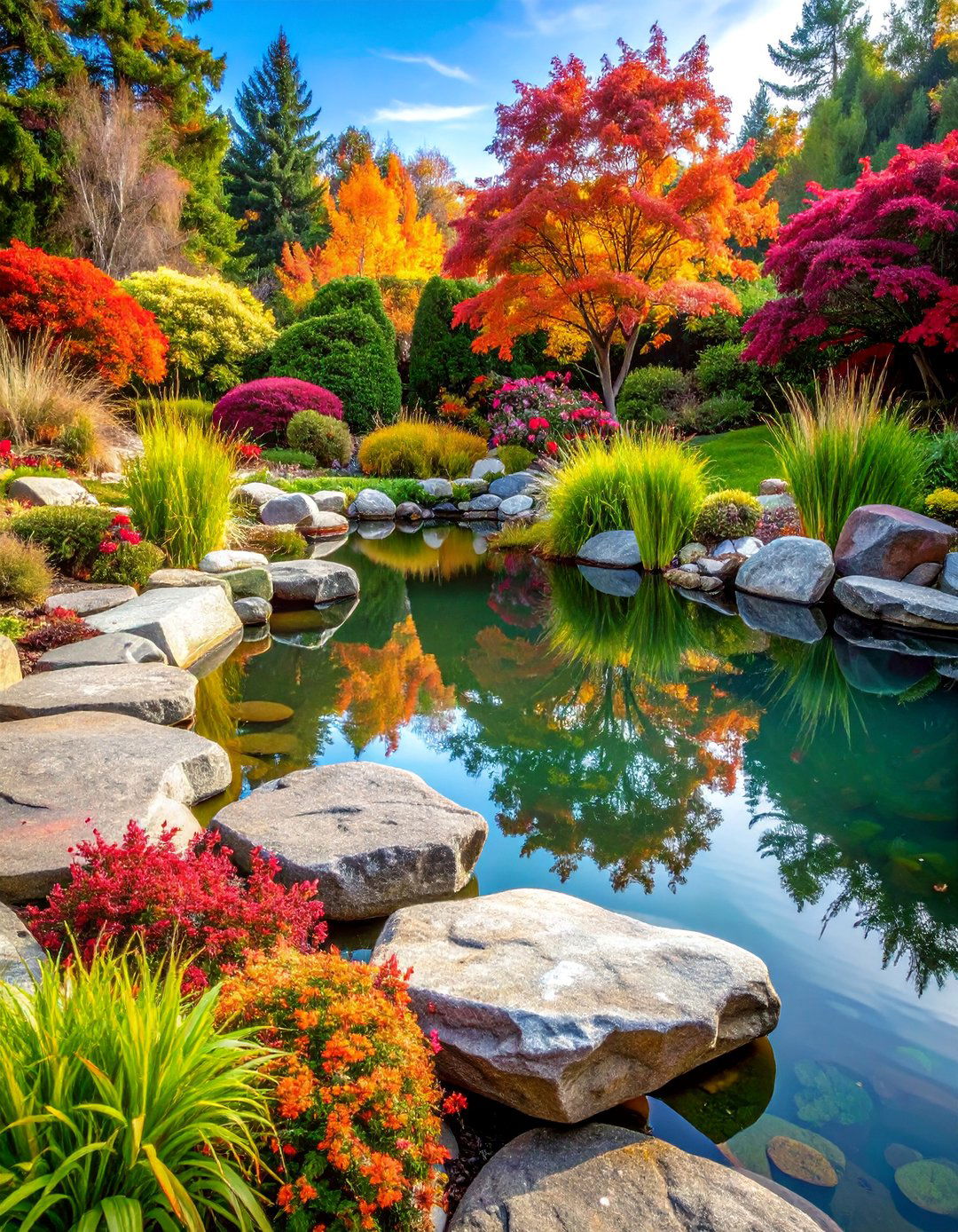 Natural Stone Perimeter Edging - 25 Pond Edging Ideas