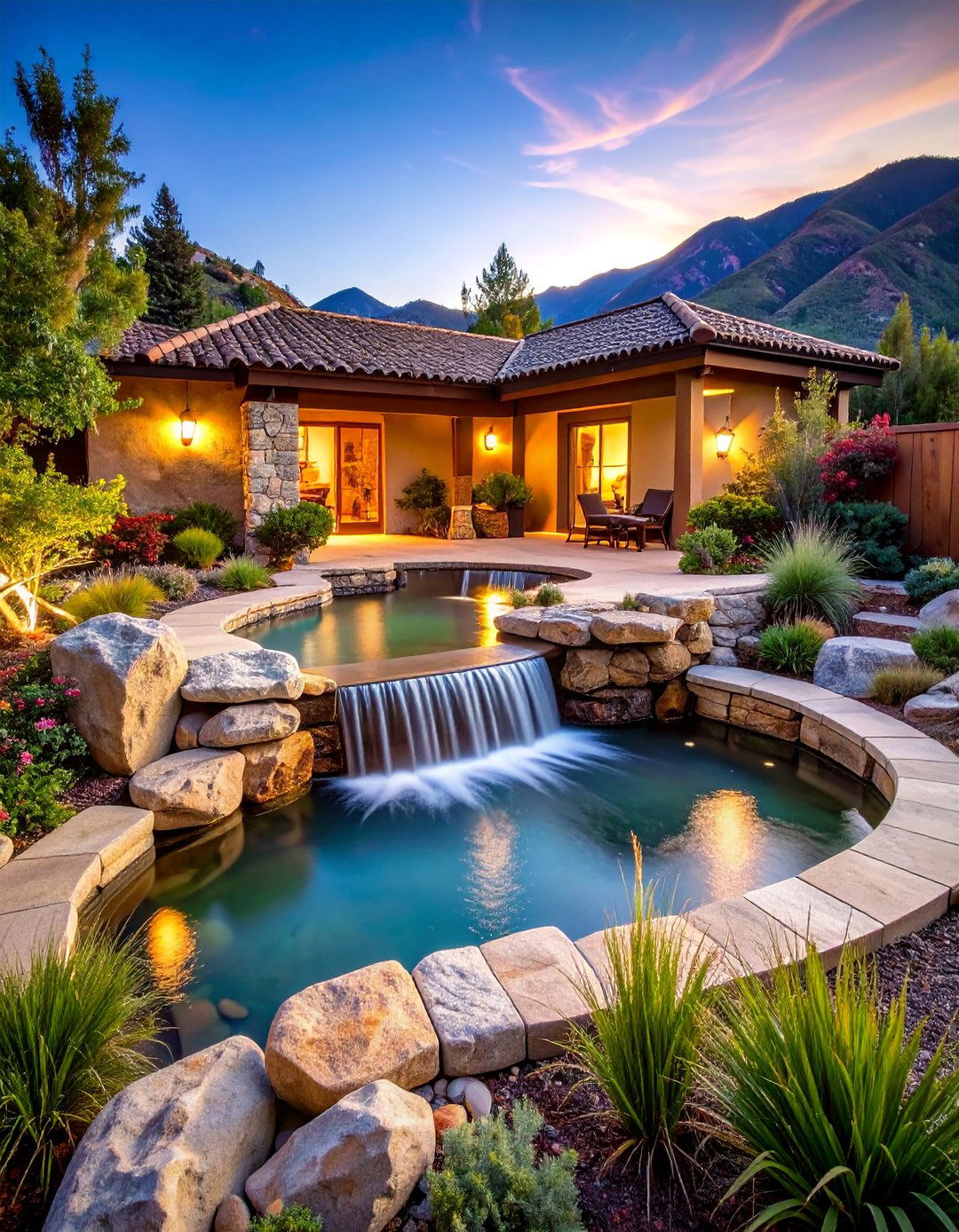 Natural Stone Plunge Pool Design - 25 Small Pool Ideas