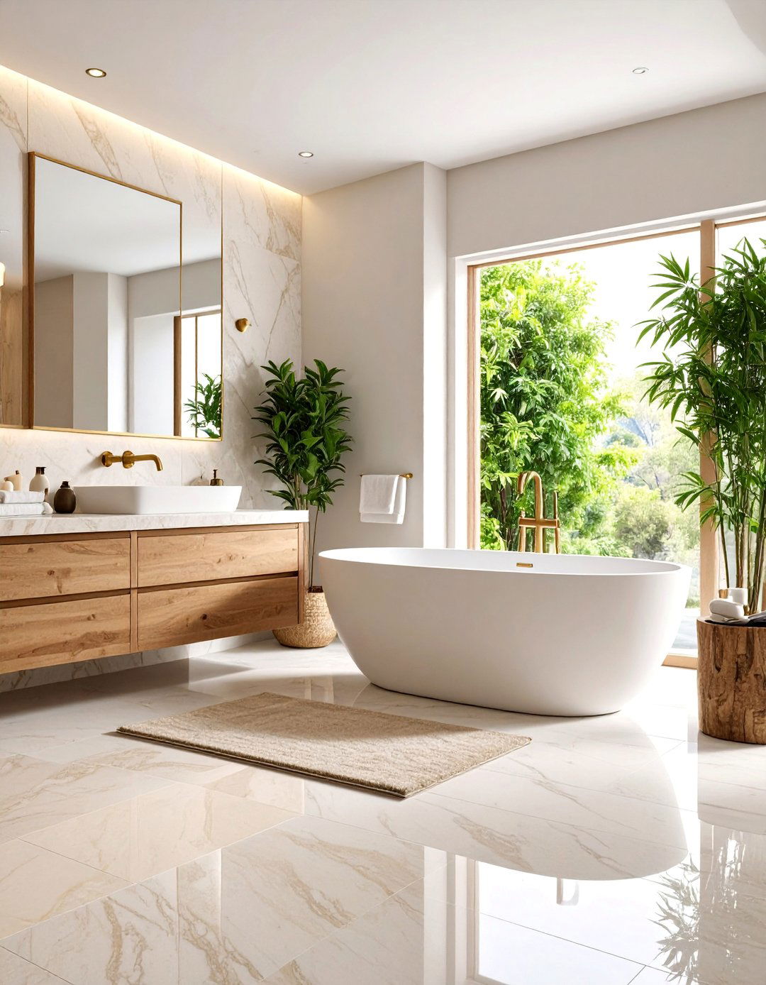 Natural Stone Spa Retreat - 25 Bathroom Decor Ideas