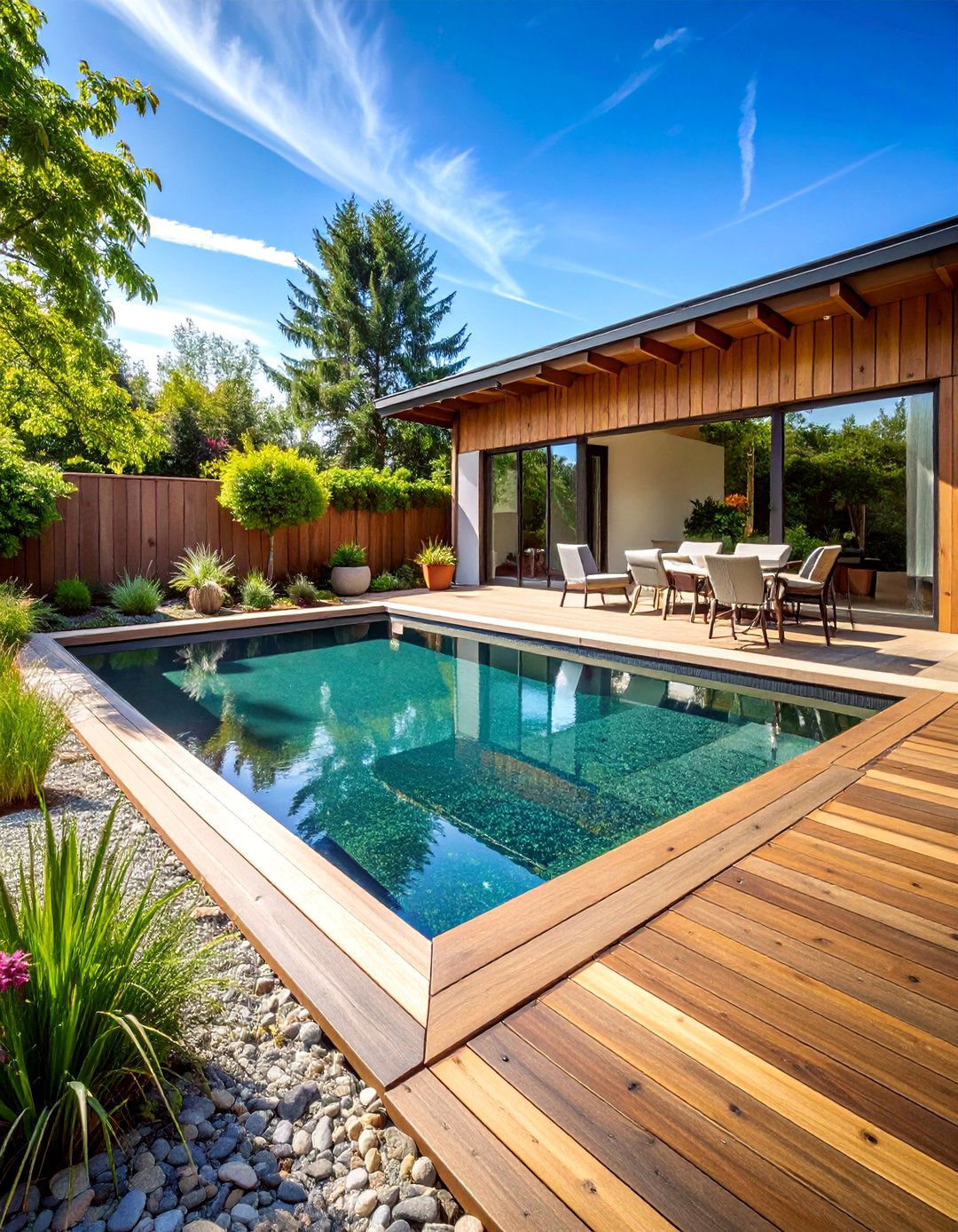 Natural Swimming Backyard Pond - 25 Backyard Pond Ideas