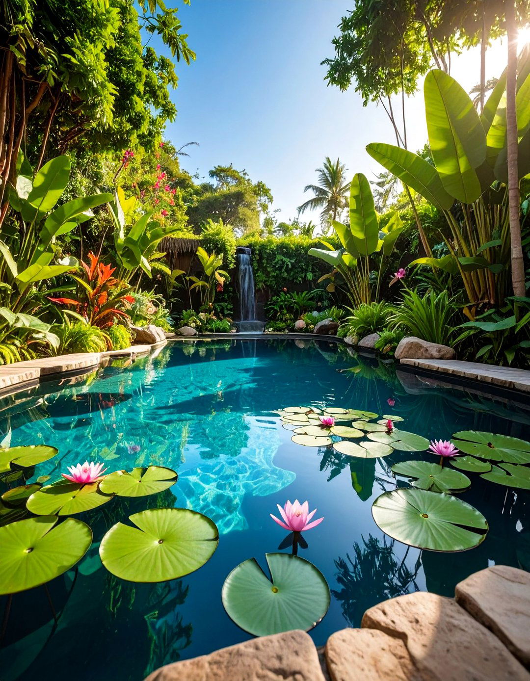 Natural Swimming Pool with Biological Filtration - 25 Pool Landscaping Ideas