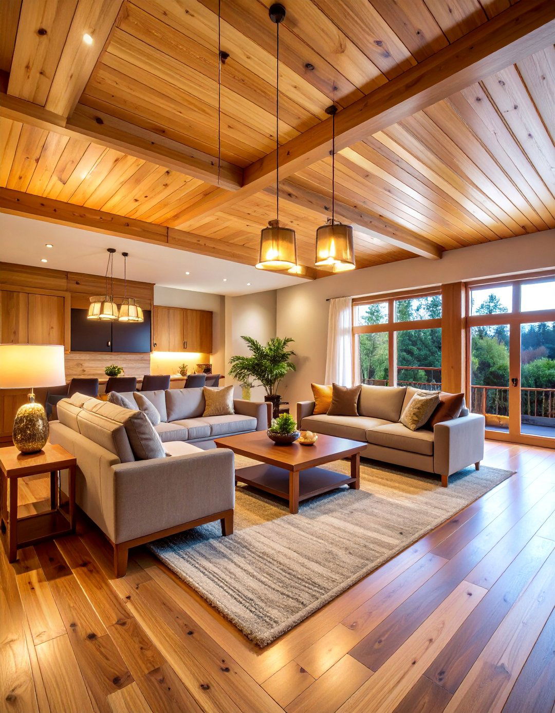 Natural Wood Stained Beadboard Ceiling - 25 Beadboard Ceiling Design Ideas