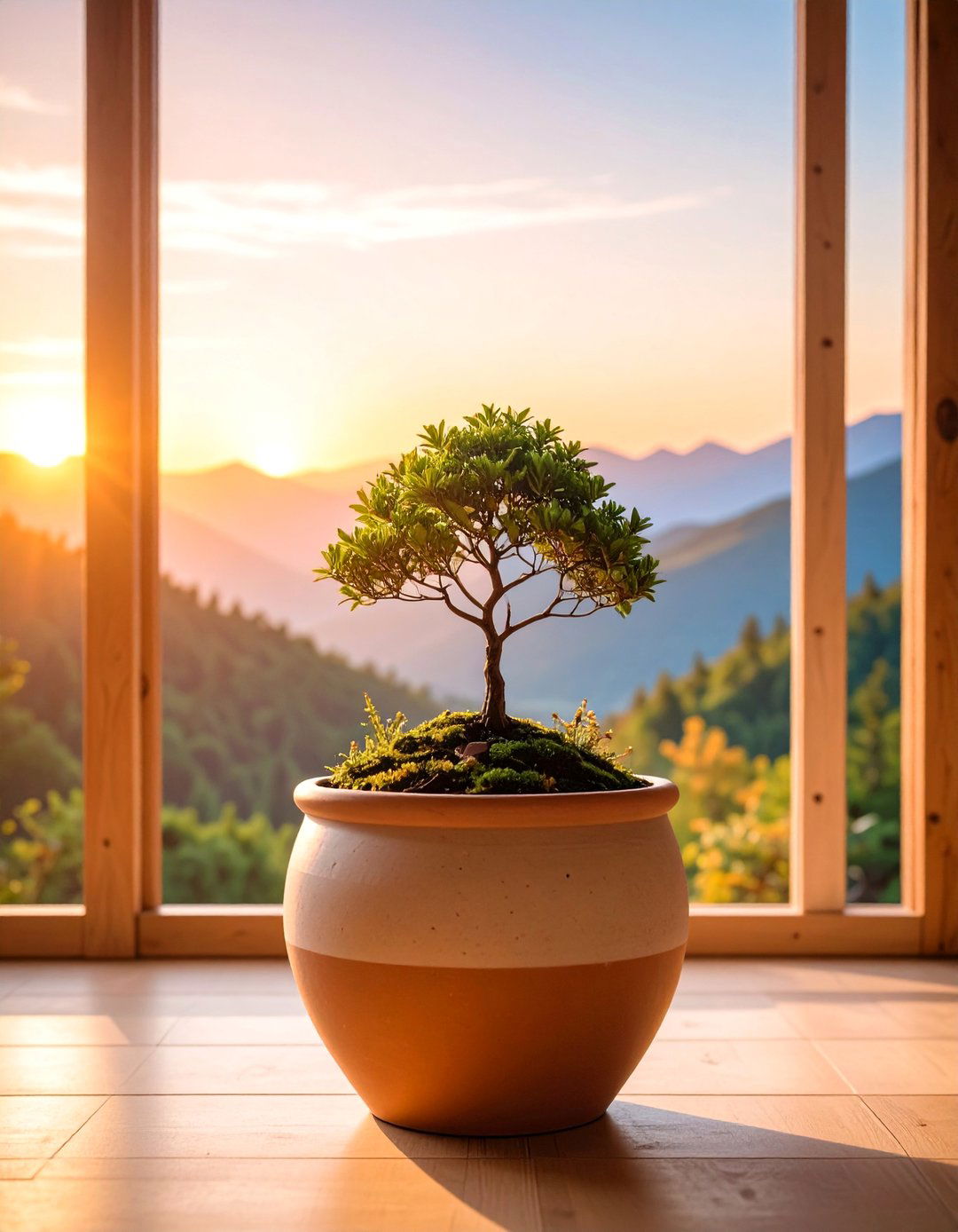 Nature Landscape Painted Pot - 25 Painted Pot Ideas