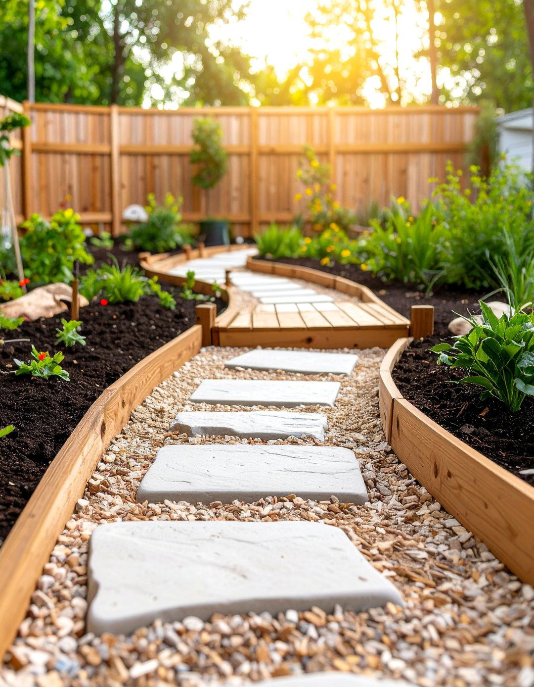 Nature Trail Discovery Path with Learning Stations - 25 Backyard Ideas for Kids