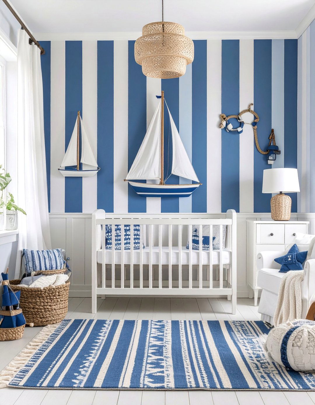 Nautical Adventure Nursery with Sailboat Themes - 25 Baby Boy Nursery Ideas