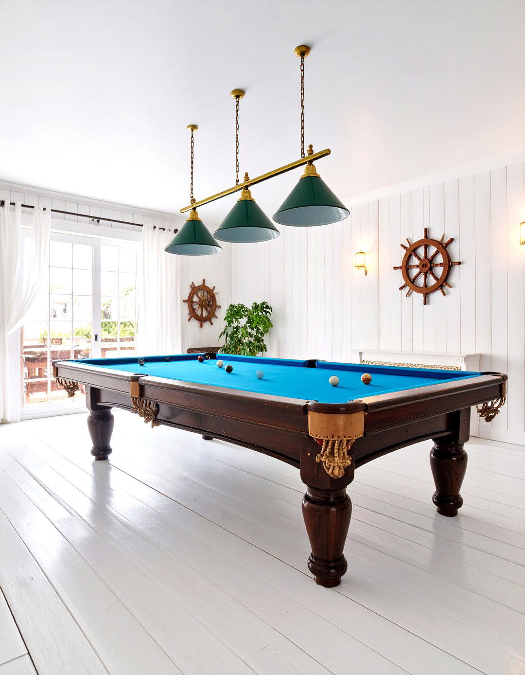 Nautical Maritime Pool Table Room Theme - 25 Pool Table Room Ideas
