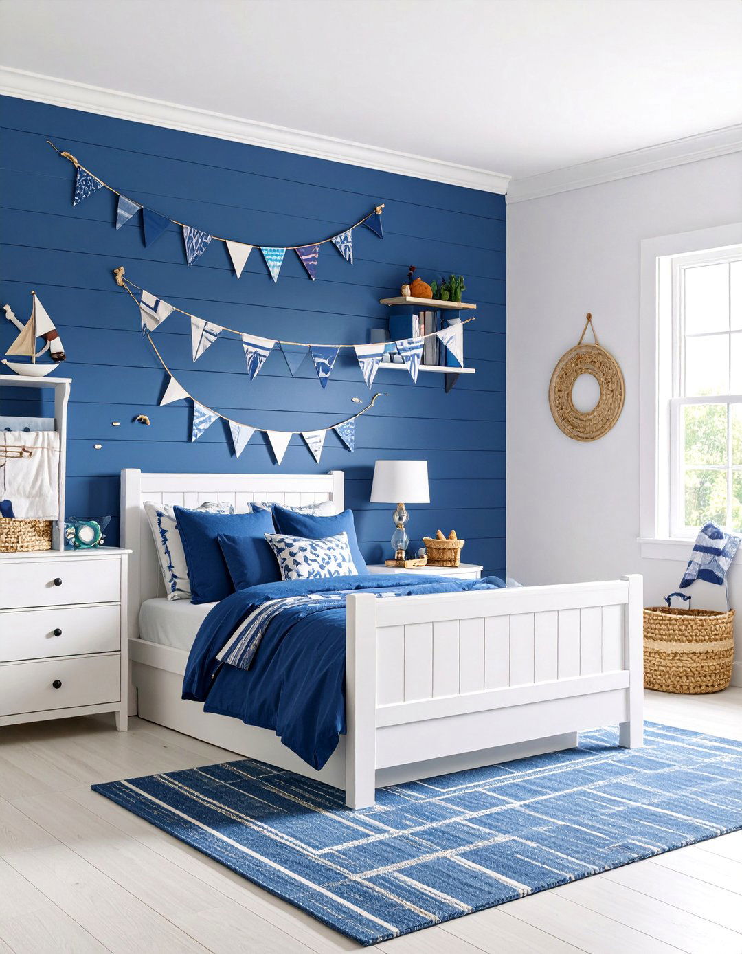 Nautical Navy Blue Bedroom for Kids - 25 Navy Blue Bedroom Ideas