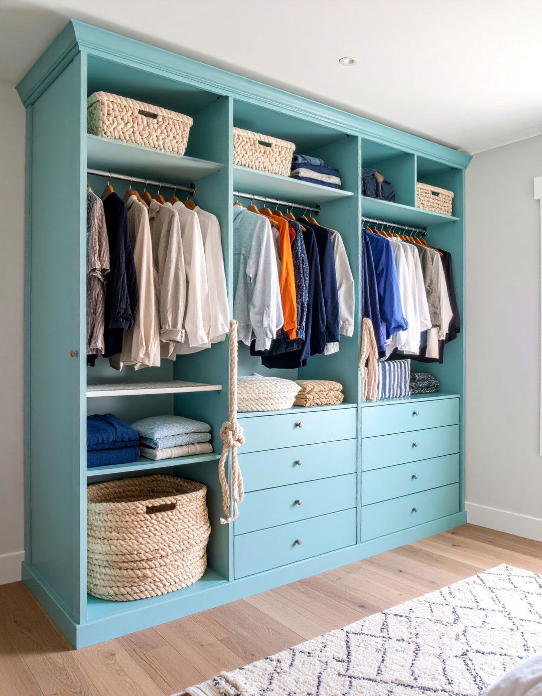 Nautical Rope Closet Design - 25 closet curtain ideas
