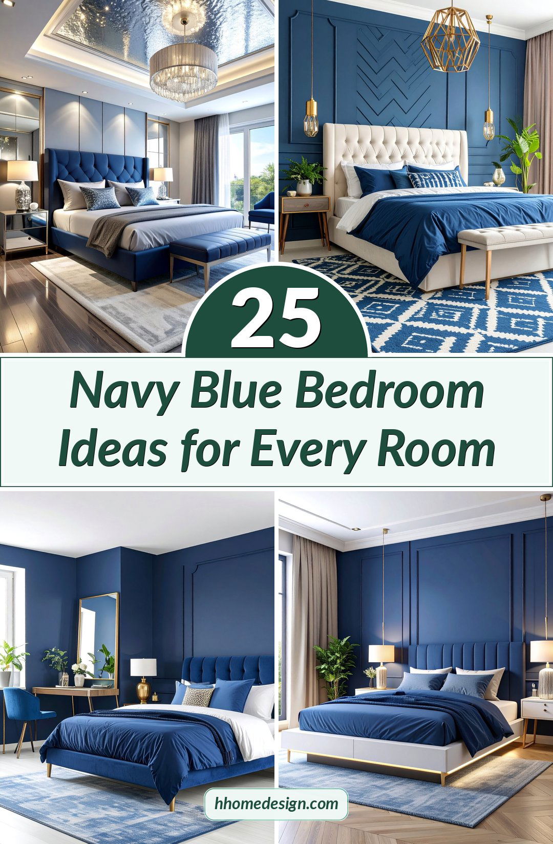25 Navy Blue Bedroom Ideas for Every Room