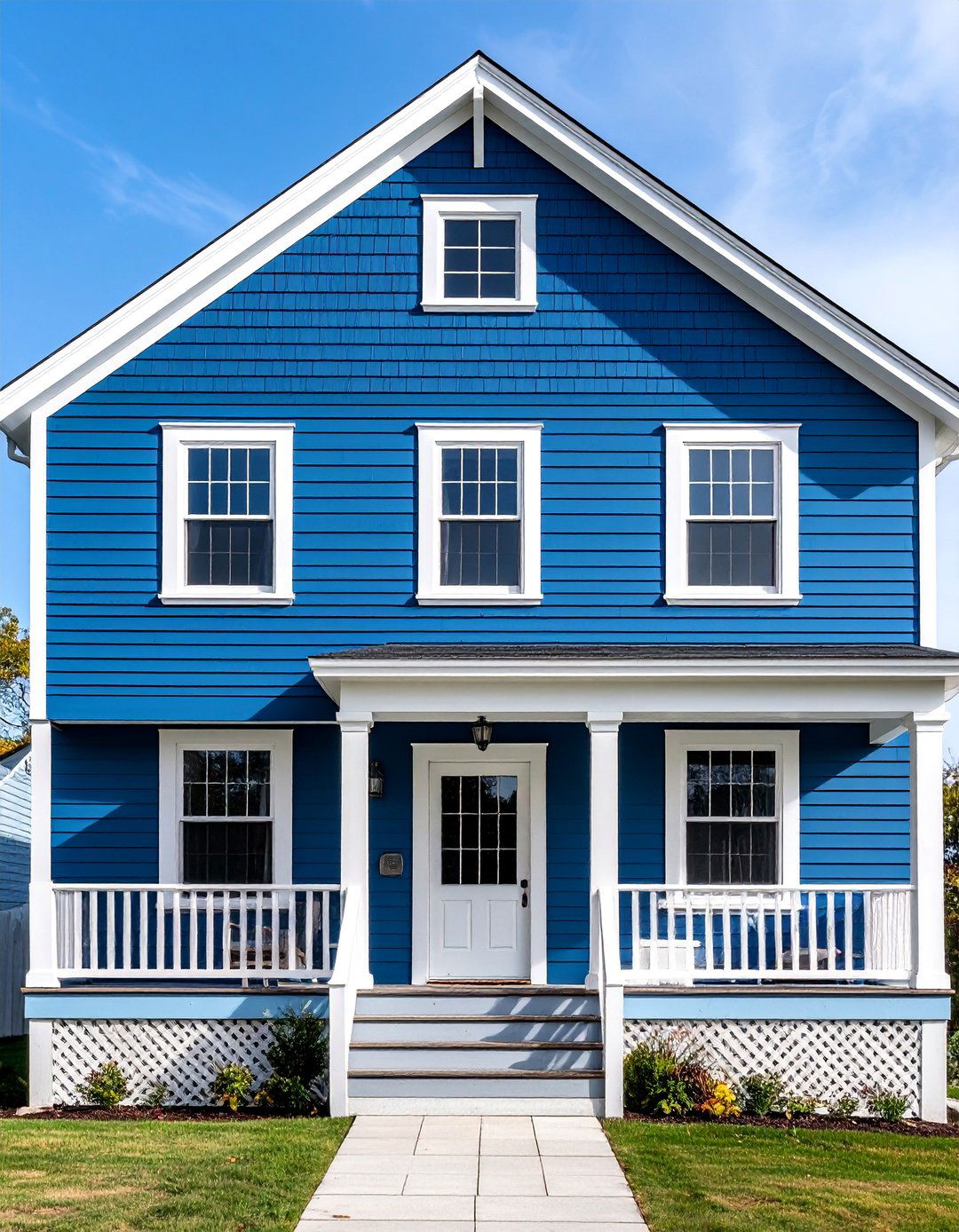 Navy Blue Coastal Sophistication - 25 House Siding Colors