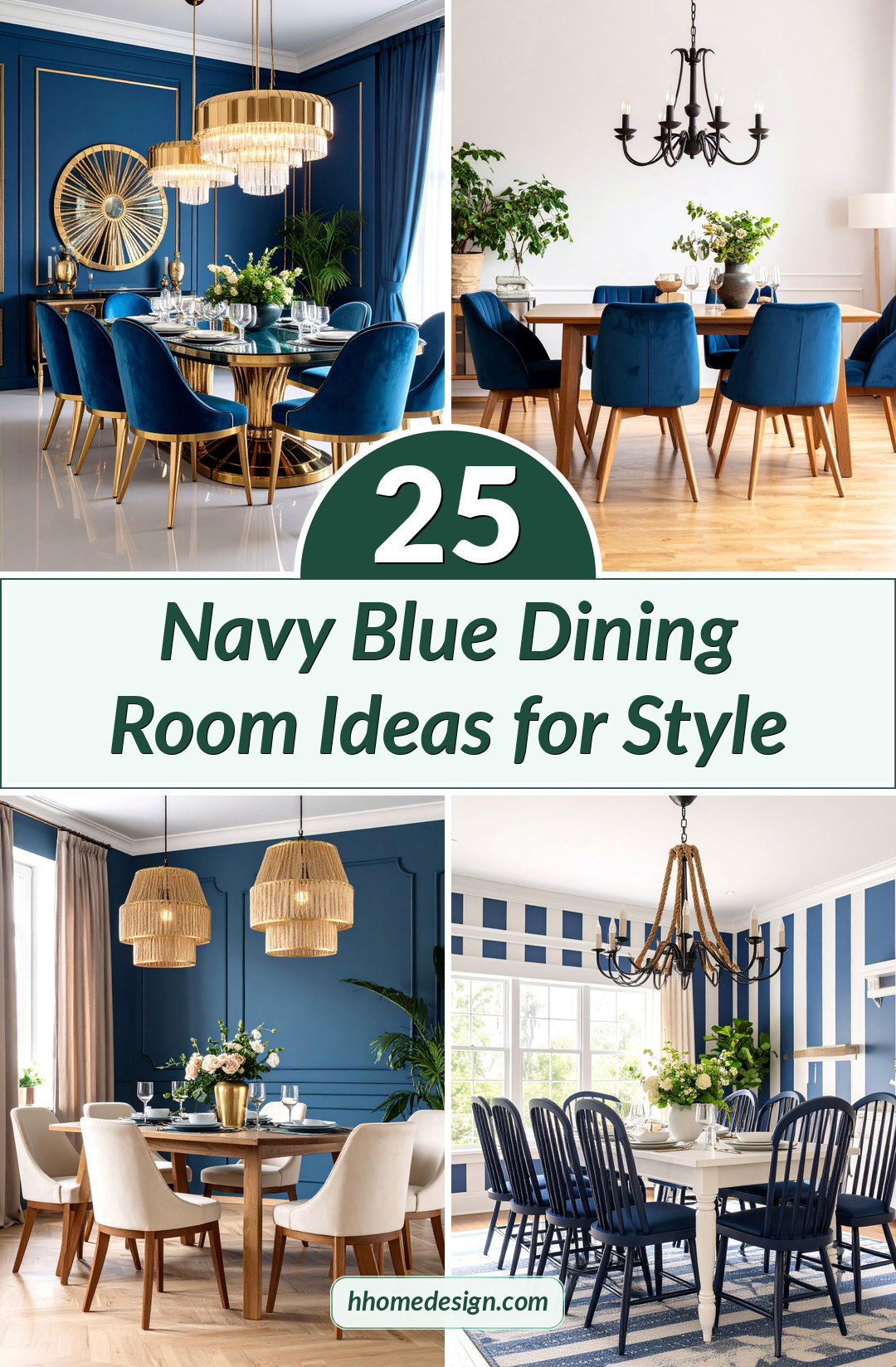 25 Navy Blue Dining Room Ideas for Style