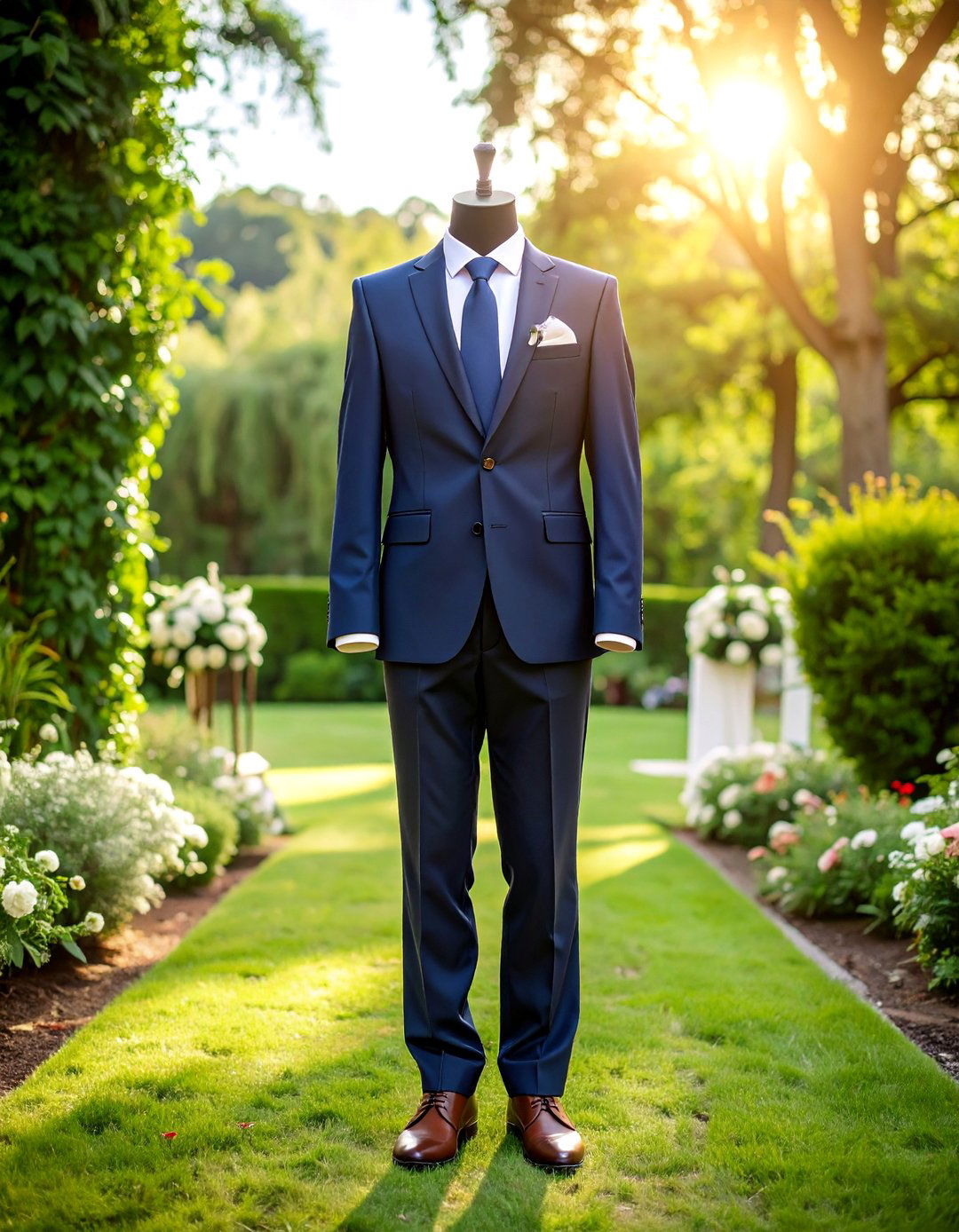 Navy Blue Suit Wedding Outfit - 25 Men's Wedding Outfit Ideas