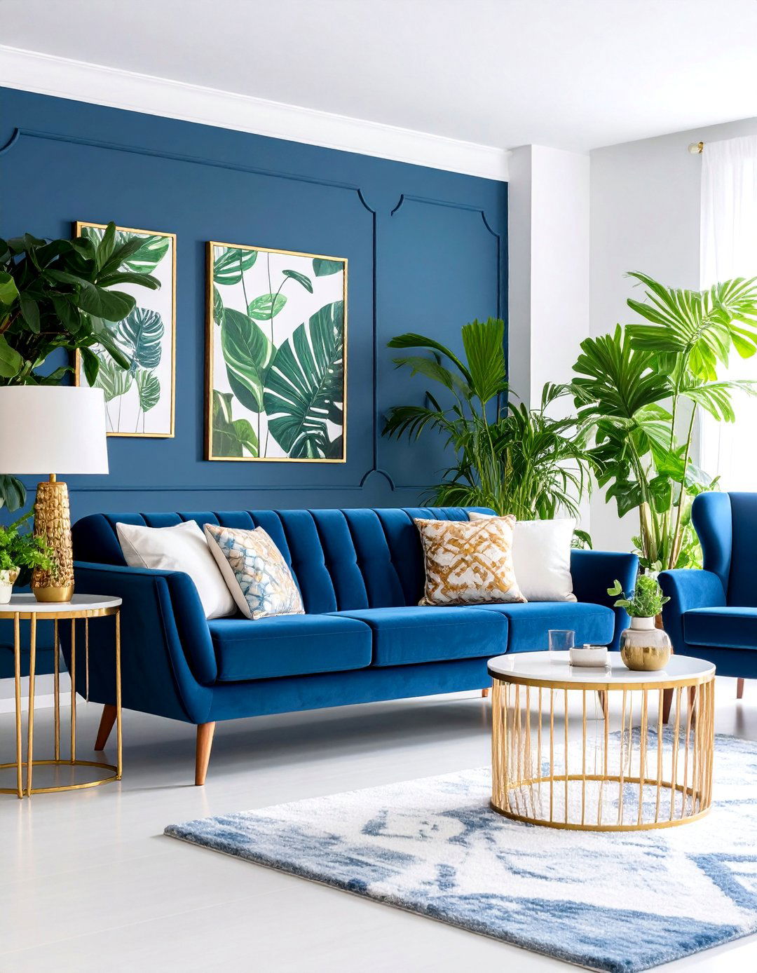 Navy Blue and Coral Modern Tropical Sophistication - 25 Designer-approved Colors That Go With Navy Blue