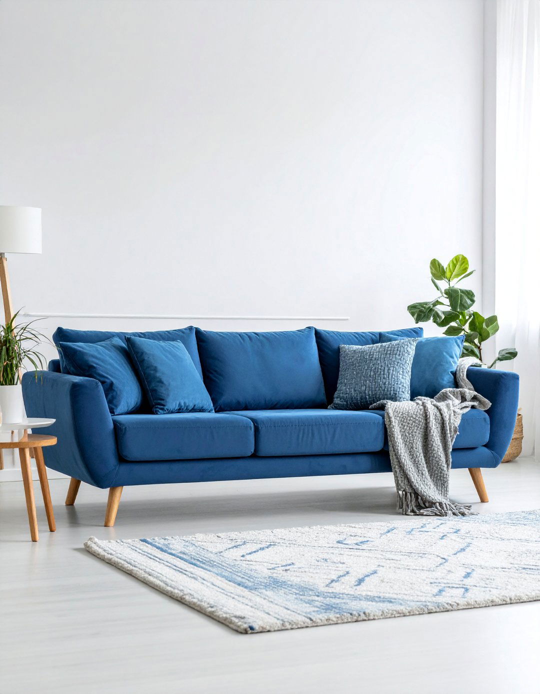 Navy Blue and Light Wood Scandinavian Serenity - 25 Designer-approved Colors That Go With Navy Blue