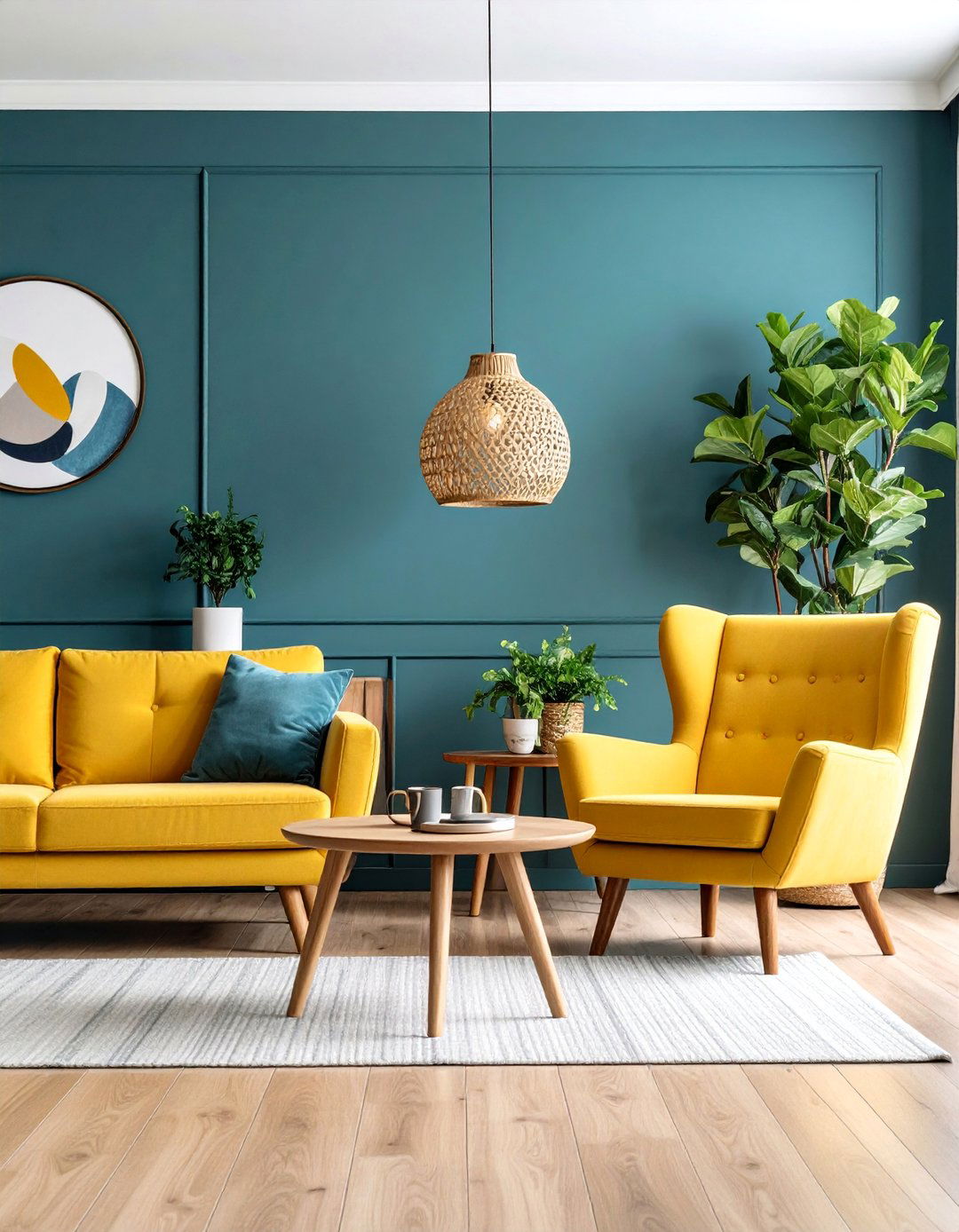 Navy Blue and Mustard Yellow Bold Contemporary Energy - 25 Designer-approved Colors That Go With Navy Blue