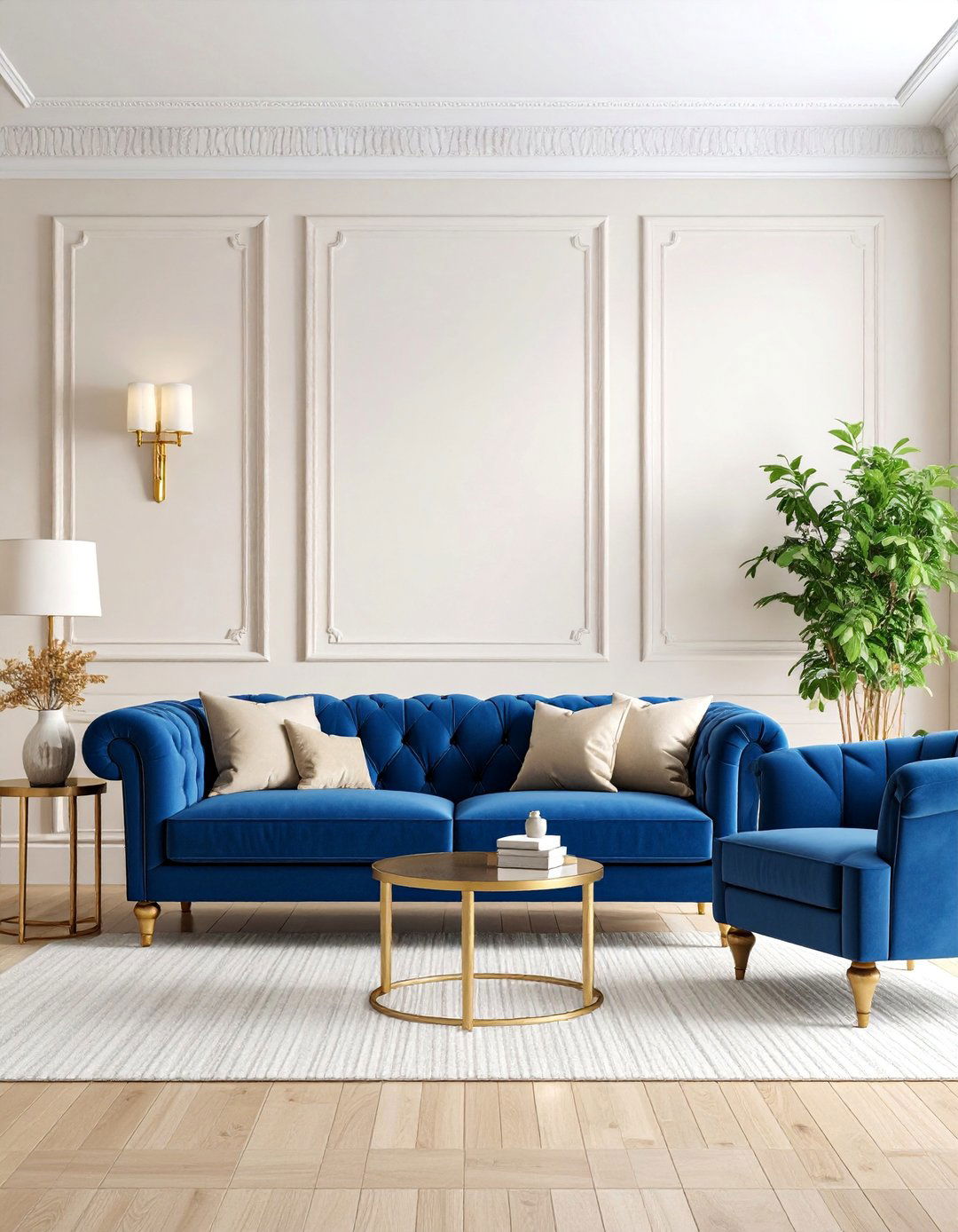 Navy Blue and Warm Cream Timeless Neutral Sophistication - 25 Designer-approved Colors That Go With Navy Blue