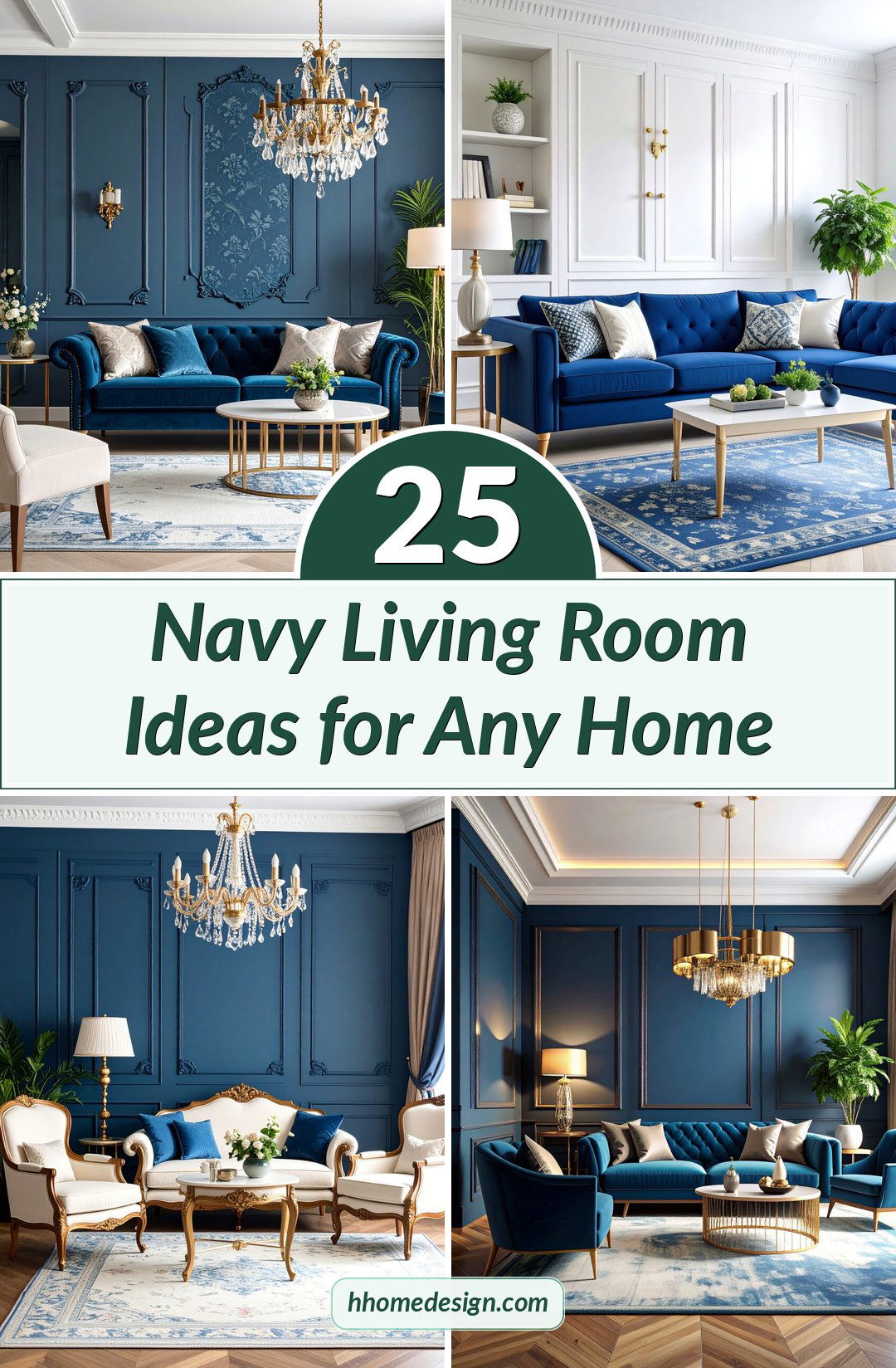 25 Navy Living Room Ideas for Any Home