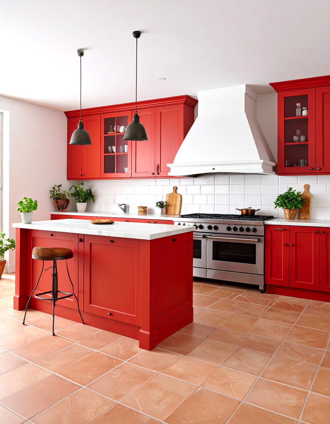 Neapolitan Pizza Kitchen with Brick Oven Centerpiece - 25 Italian Kitchen Design Ideas