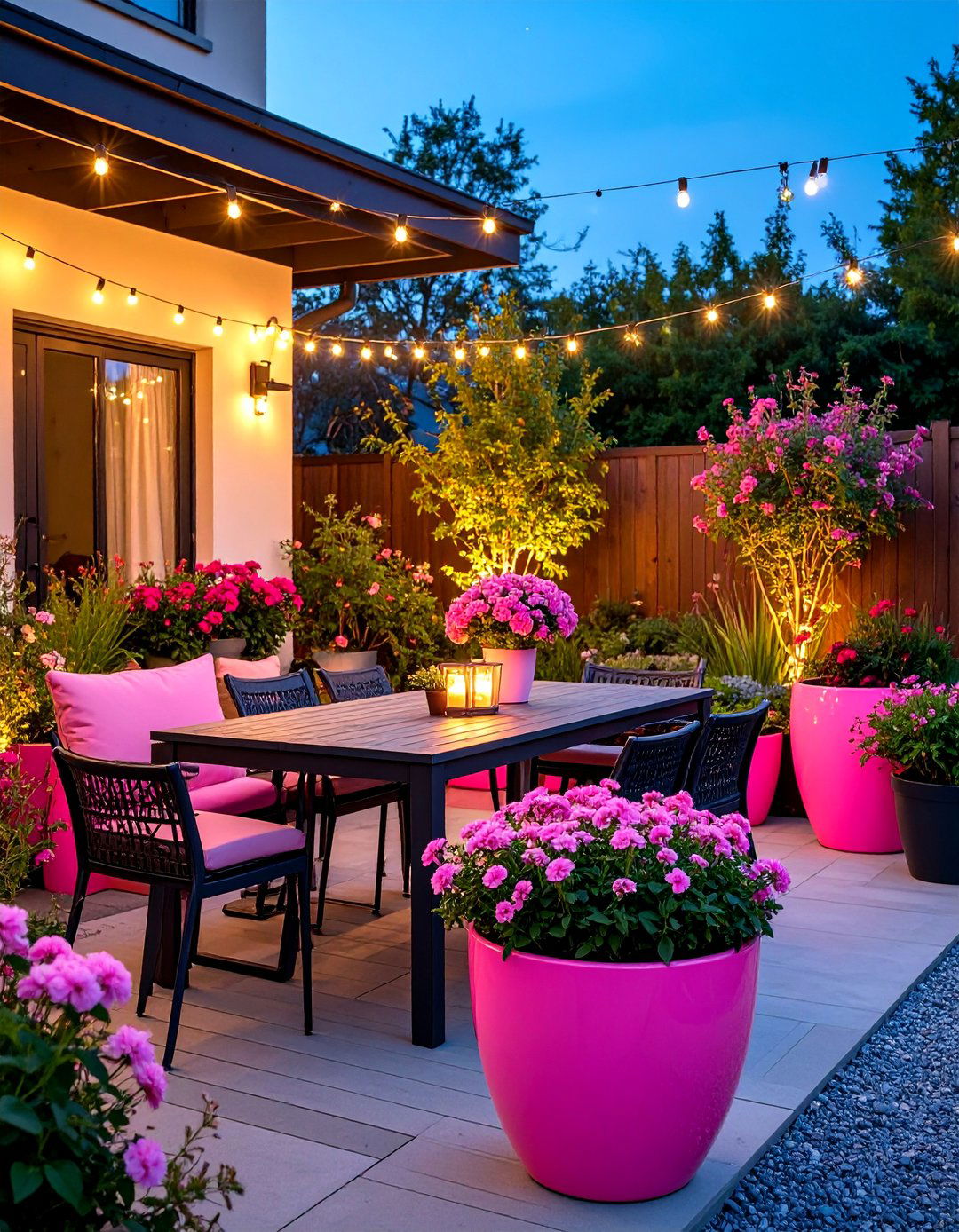 Neon Pink Container Garden Collection - 25 Pink Garden Ideas