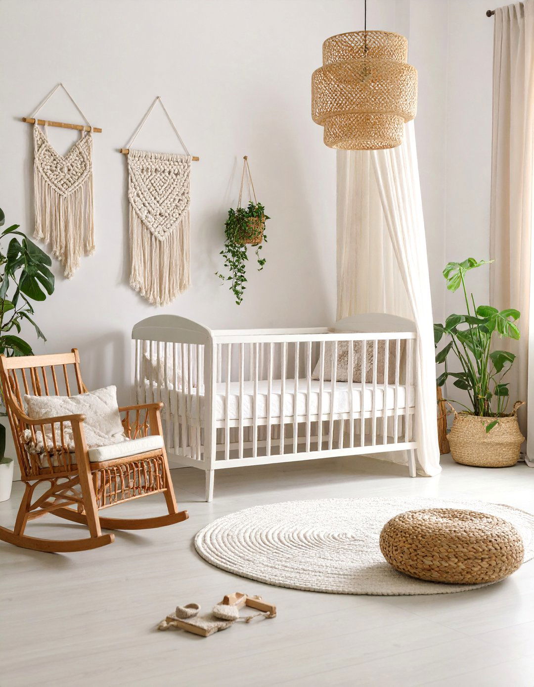 Neutral Bohemian Nursery with Handmade Touches - 25 Boho Cottage Style Decor Ideas