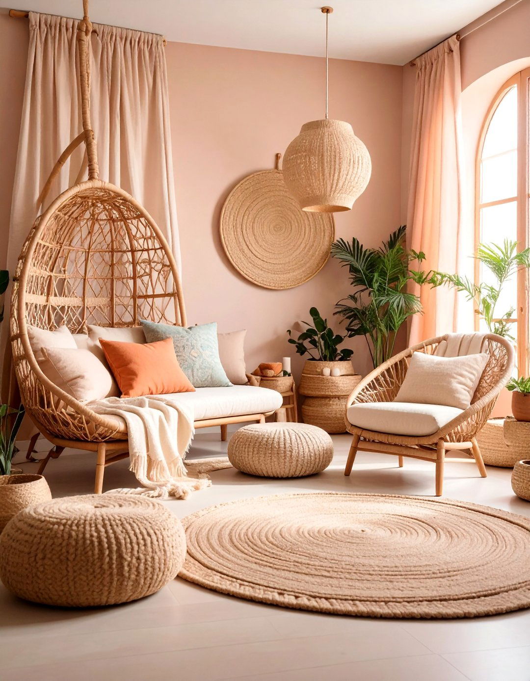 Neutral Linen Snug Room with Natural Fiber Textures - 25 Snug Room Ideas