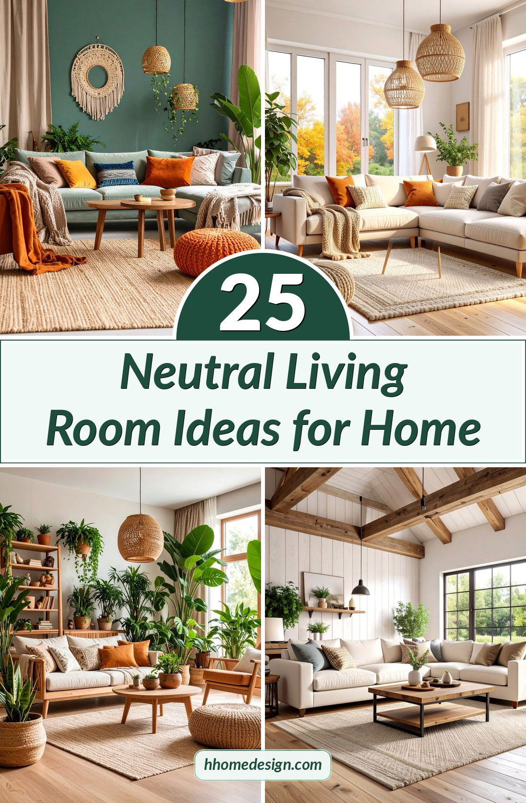 25 Neutral Living Room Ideas for Home