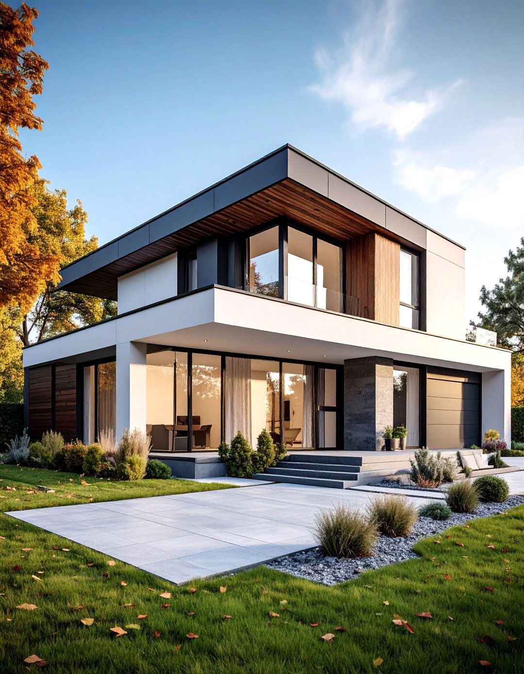 Neutral Monochromatic Style - 25 1980s House Exterior Ideas