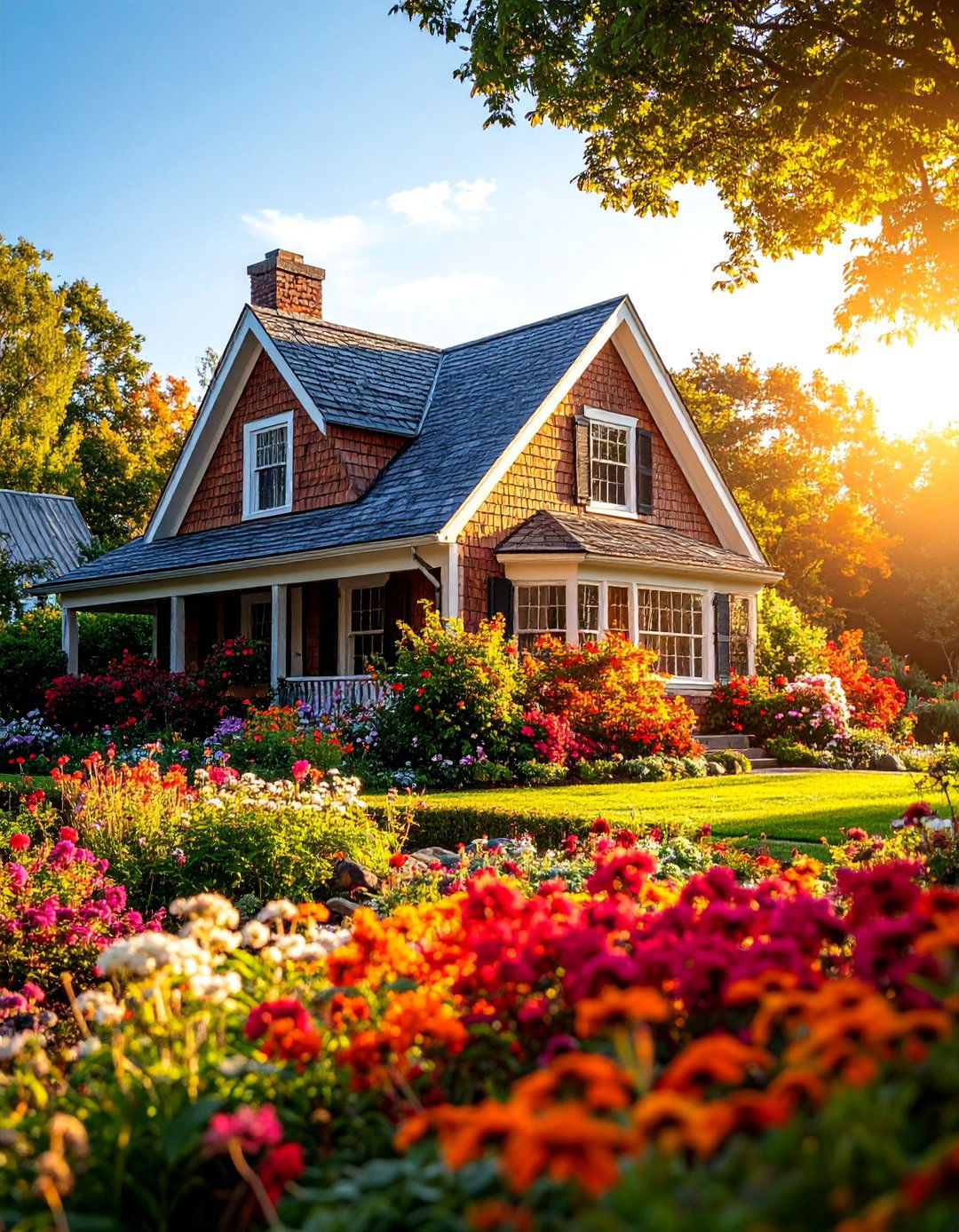 New England Saltbox Garden House - 25 Greenhouse and Shed Combo Ideas