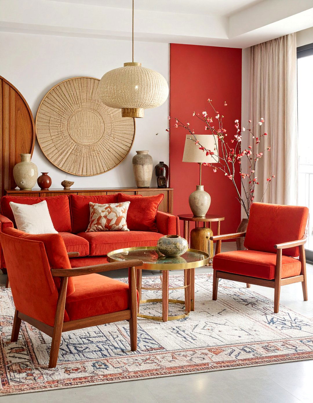 Newtro Korean Living Room with Retro Accents - 25 Korean Living Room Ideas