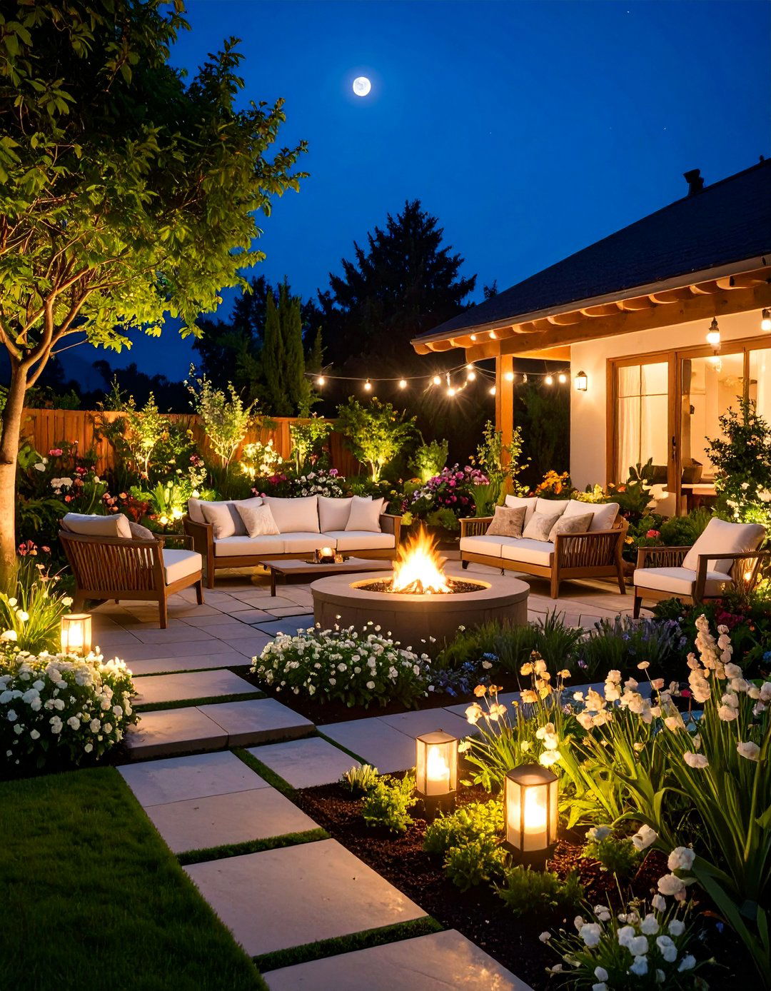Nighttime Garden Escape - 25 Small Walled Garden Ideas
