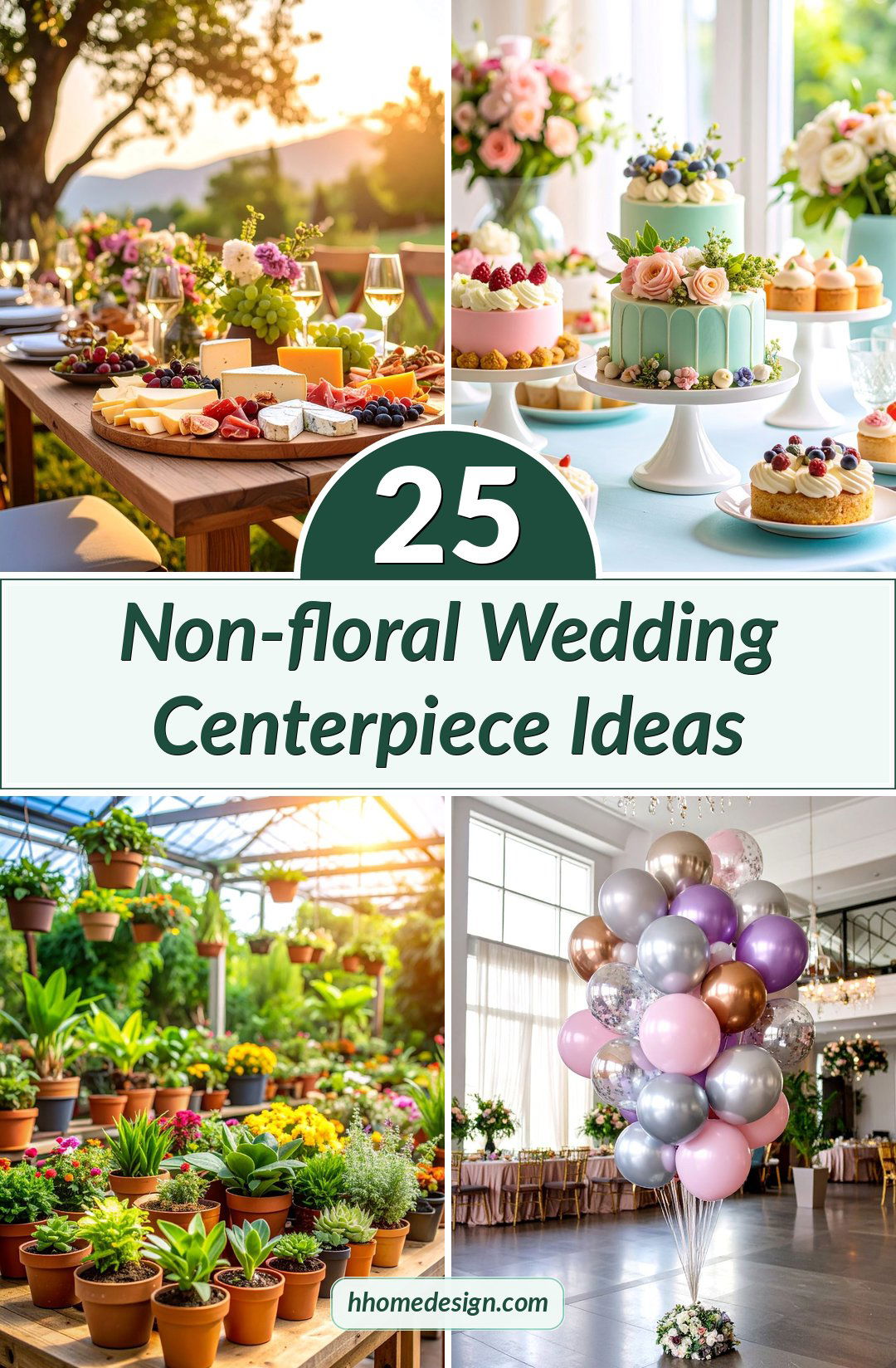 25 Non-floral Wedding Centerpiece Ideas