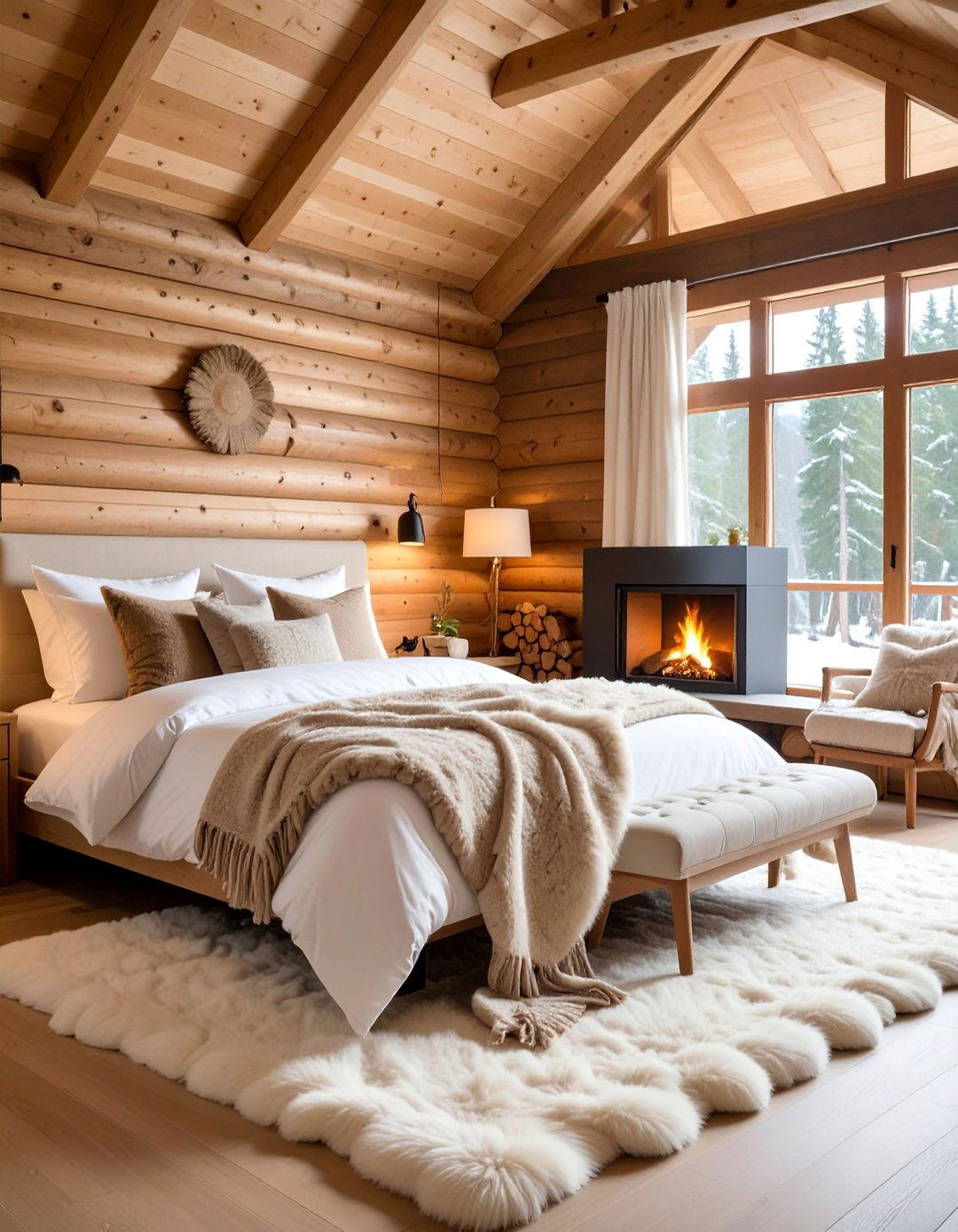 Nordic Cabin Warmth - 25 Bedroom Design Ideas