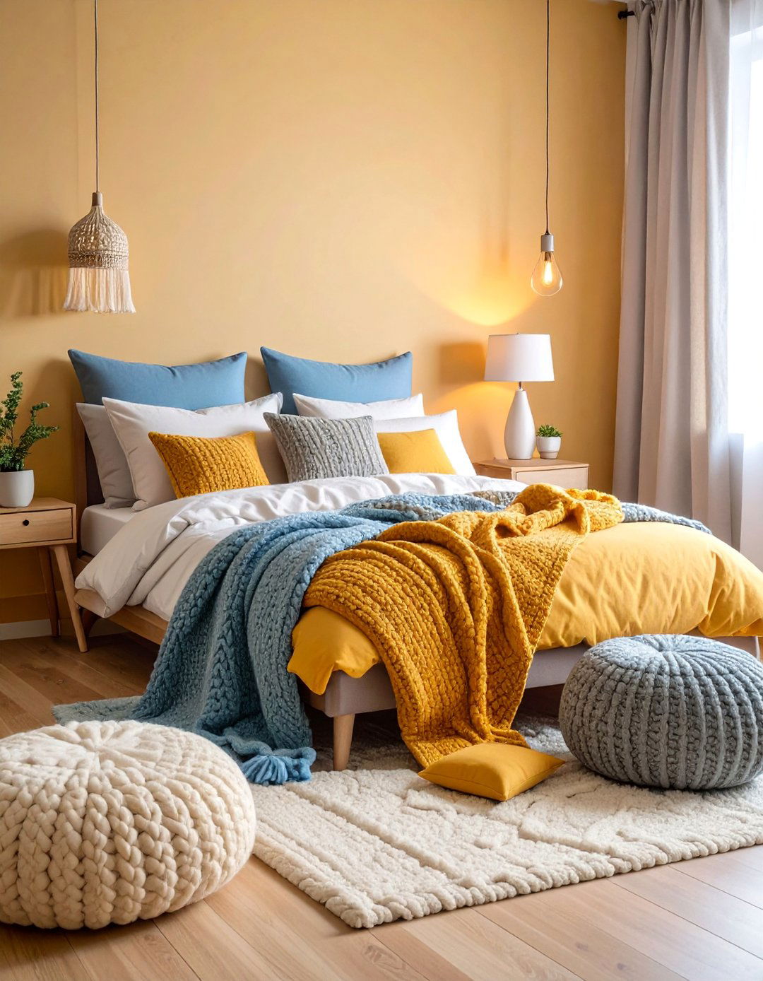 Nordic Hygge Bedroom with Cozy Textures - 25 Bedroom Ideas for Women