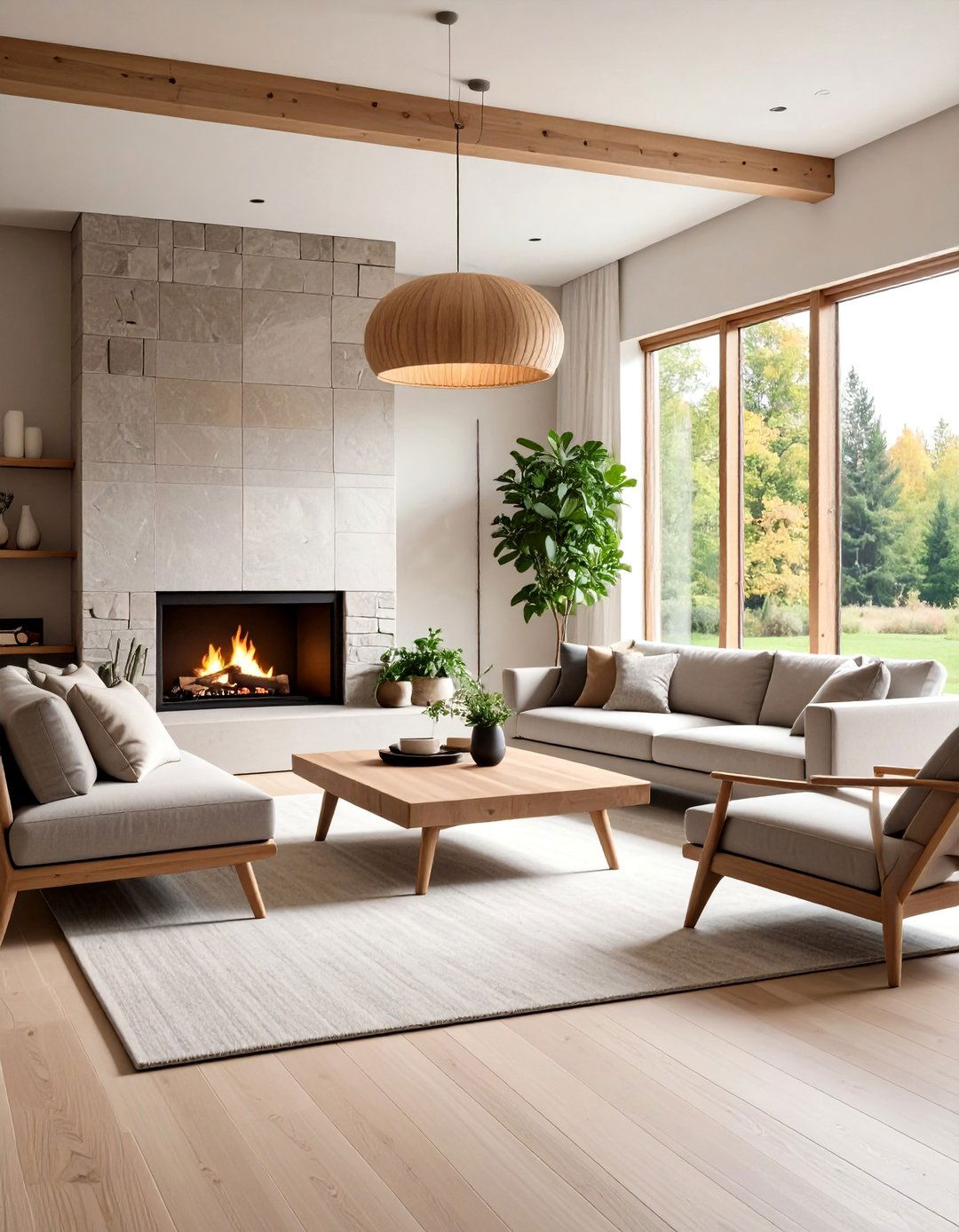 Nordic Modern Greige Haven - 25 Greige Living Room Ideas