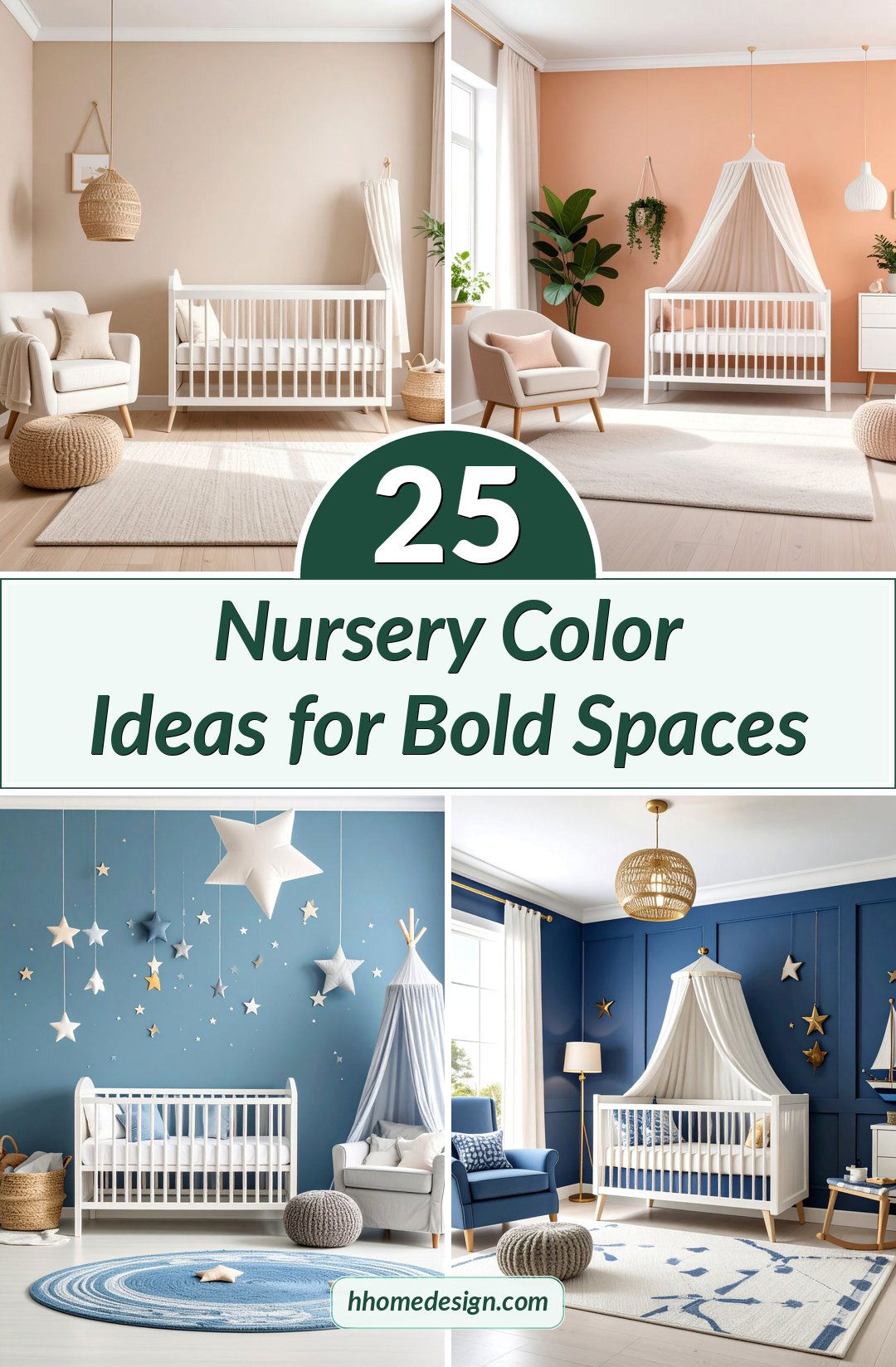 25 Nursery Color Ideas for Bold Spaces