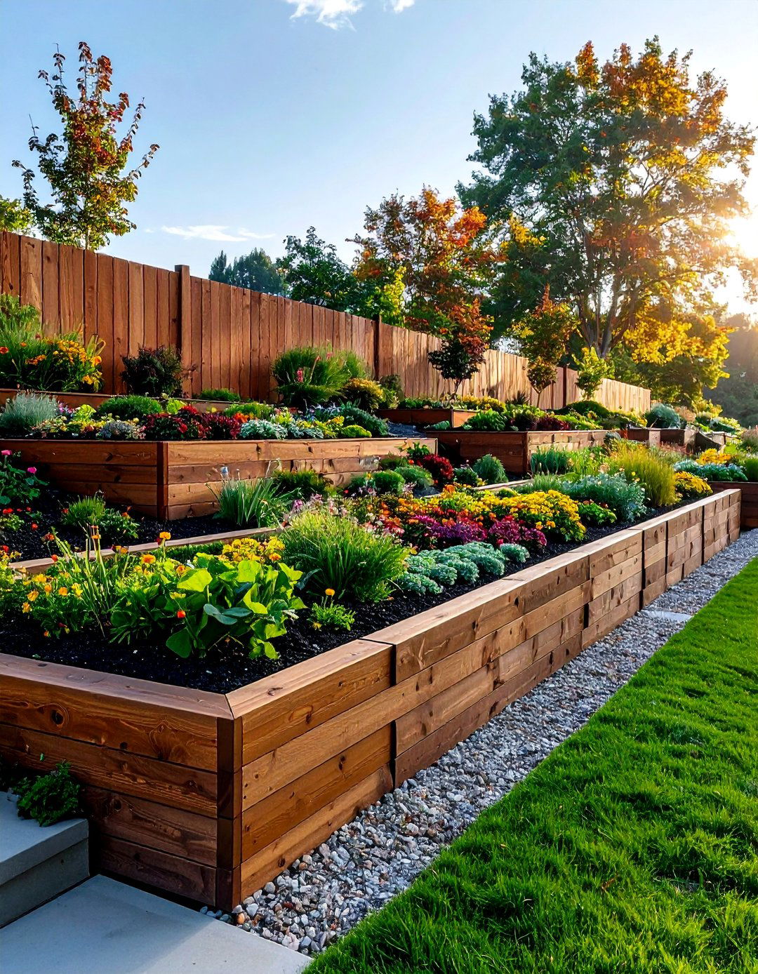 Oak Sleeper Retaining Wall Systems - 25 Garden Sleeper Ideas