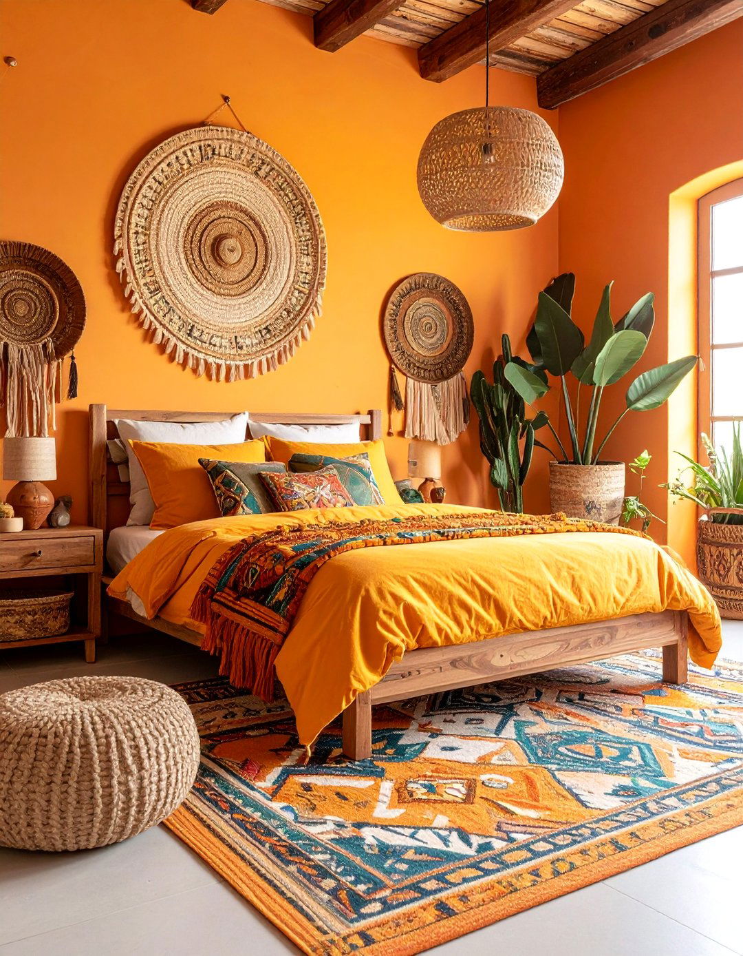 Ochre Bedroom with Sunbaked Warmth - 25 Mexican Interior Paint Colors