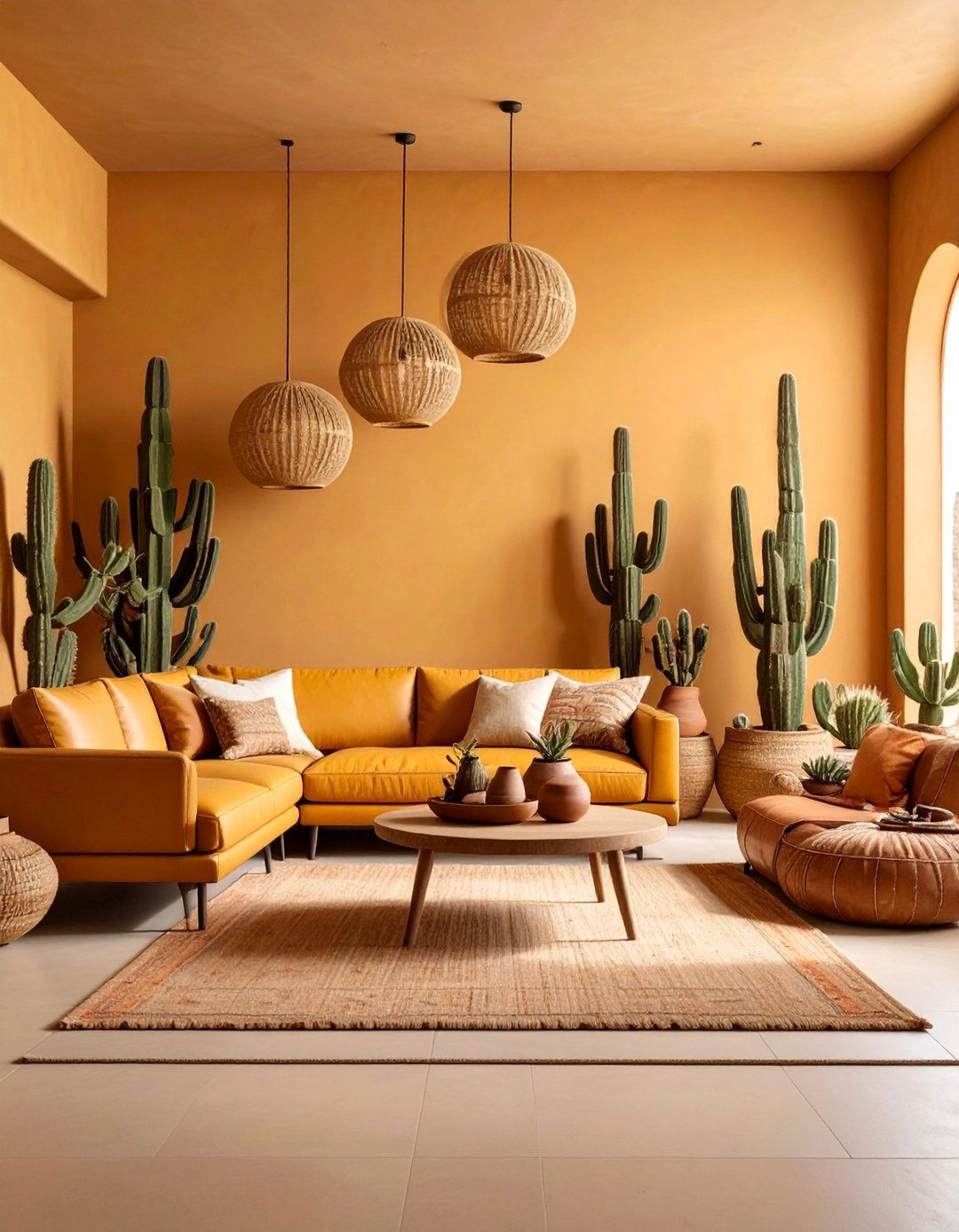 Ochre Desert Living Room - 25 Colorful Living Room Ideas
