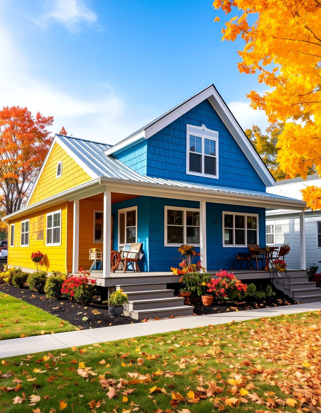 Octagonal Shake Fiber Cement Design - 25 Mobile Home Siding Design Ideas