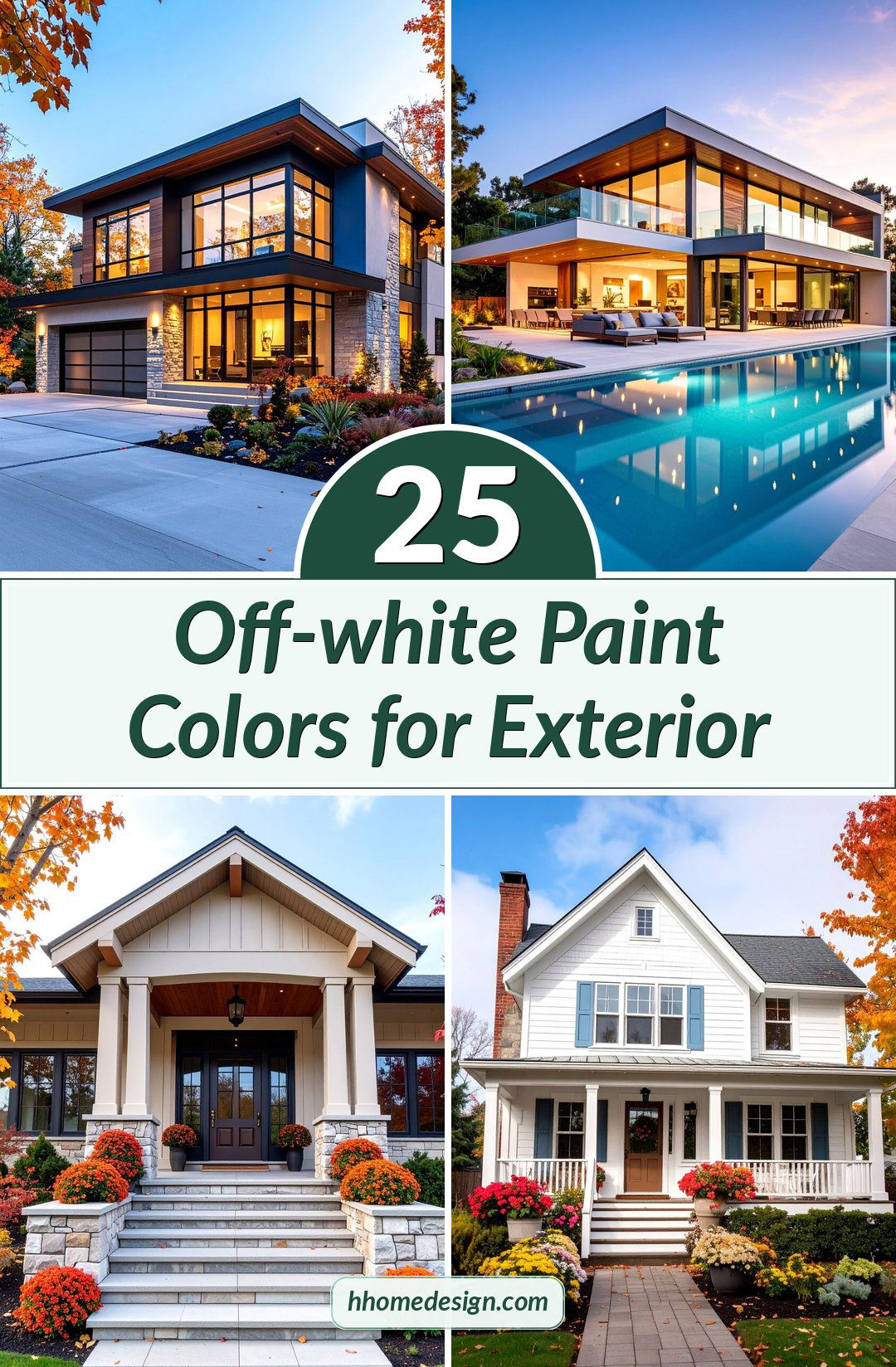 25 Off-white Paint Colors for Exterior