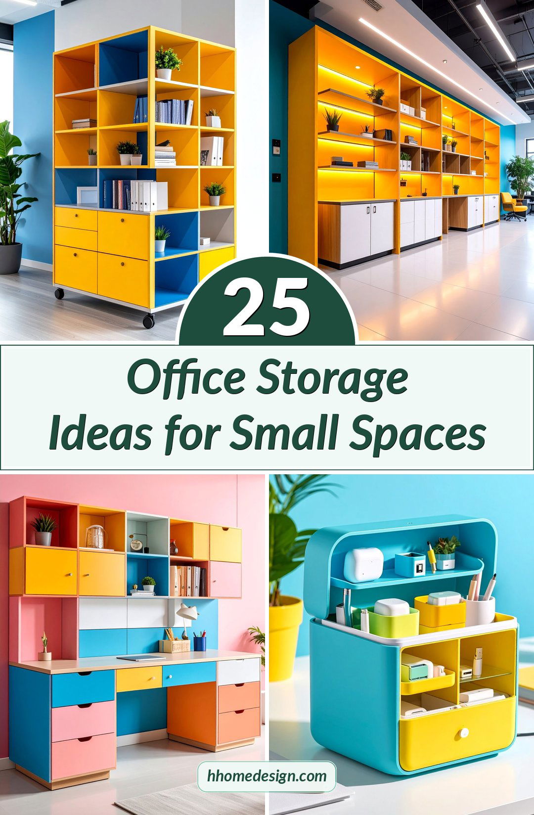 25 Office Storage Ideas for Small Spaces