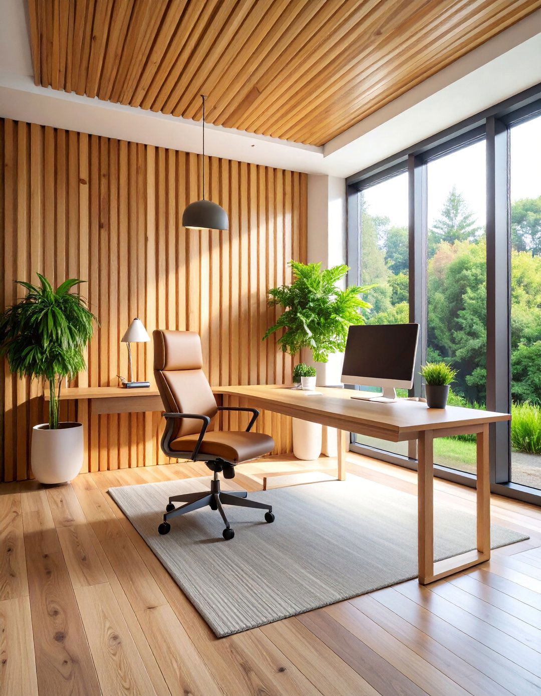 Office Wood Slat Wall for Acoustic Control - 25 Wood Slat Accent Wall Ideas