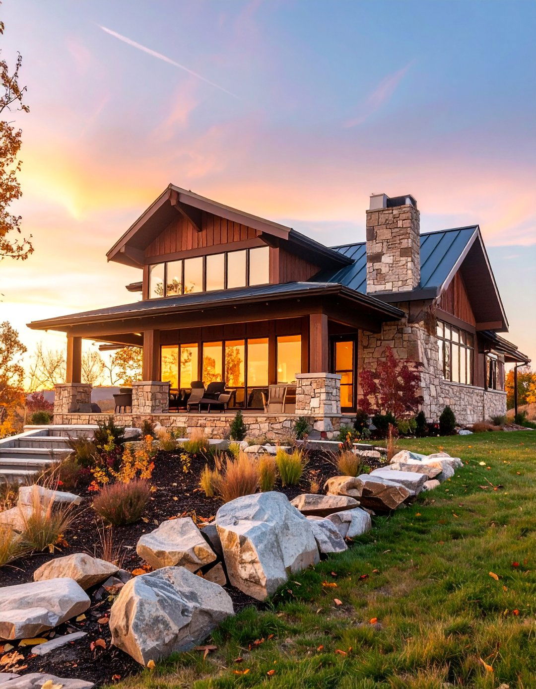 Oklahoma Flagstone Prairie Style Architecture - 25 Types of Exterior House Stone