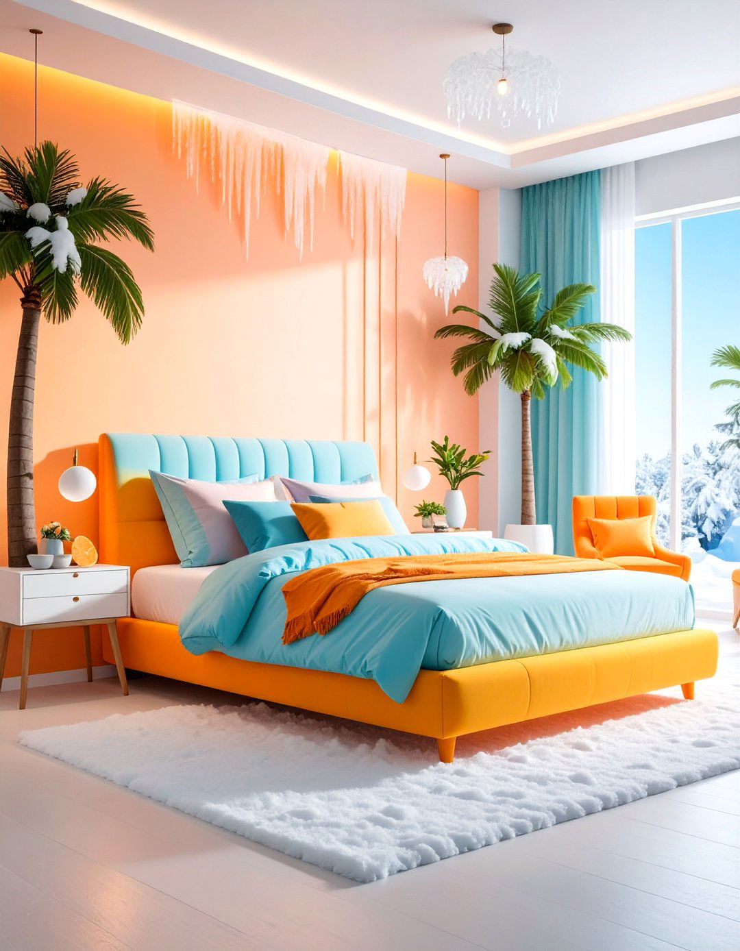 Olafs Summer Dreams Room with Tropical Frozen Elements - 25 frozen room decor ideas