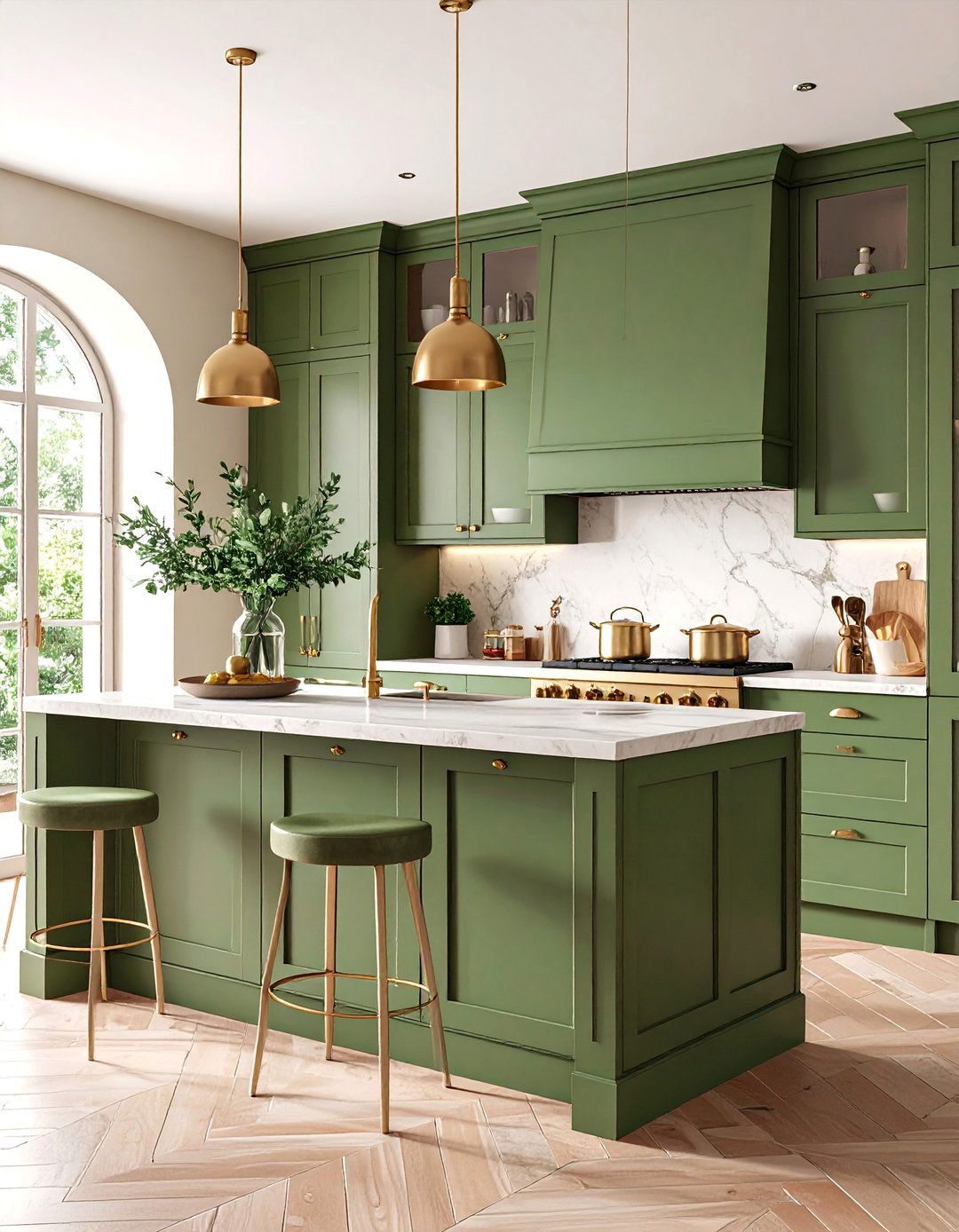 Olive Green Tuscan Kitchen Design - 25 Tuscan Kitchen Design Ideas
