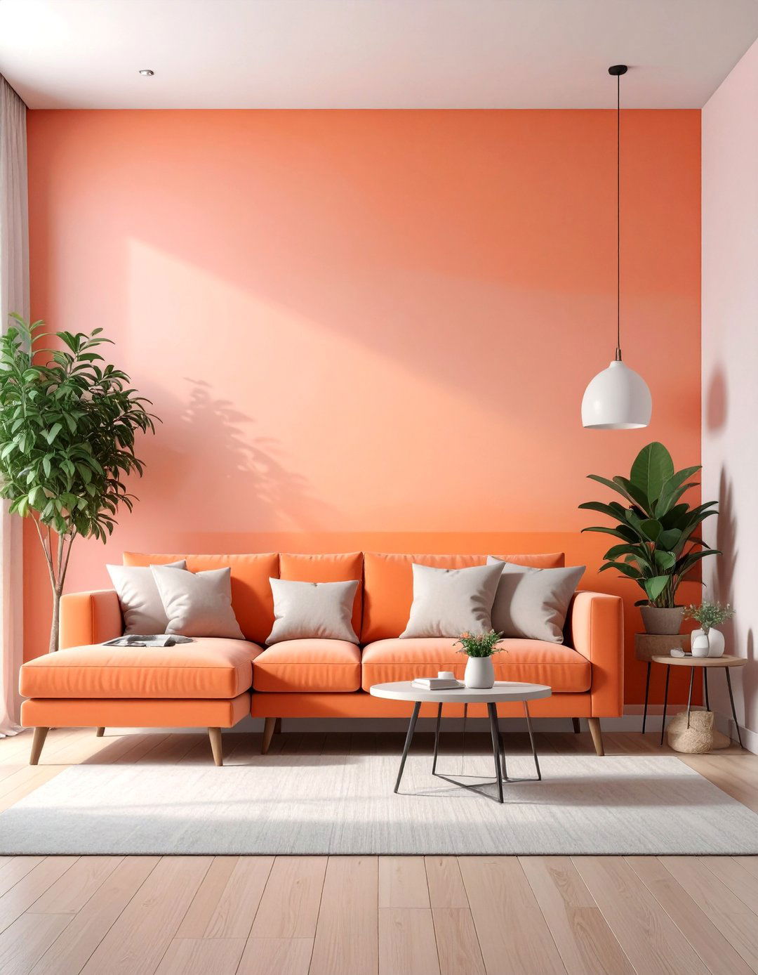 Ombre Wall Painting in Sunset Gradient Colors - 25 Wall Painting Ideas of Any Room