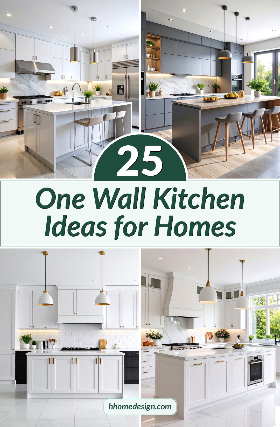 25 One Wall Kitchen Ideas for Homes