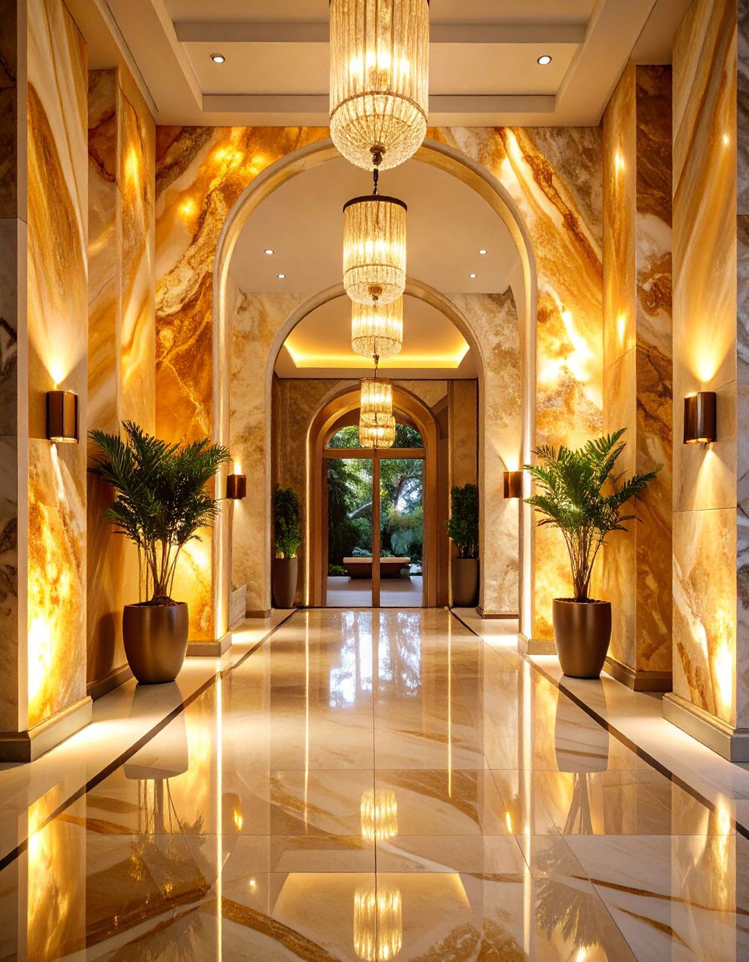 Onyx Translucent Feature Walls - 25 Types of Exterior House Stone