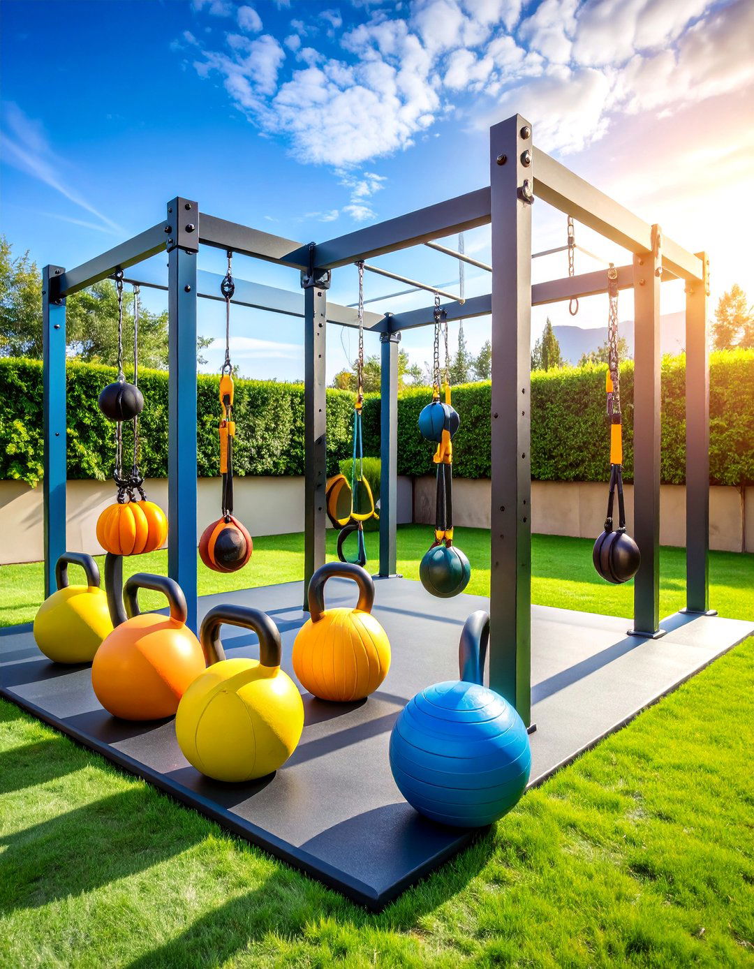 Open Air CrossFit Training Zone - 25 Outdoor Gym Ideas