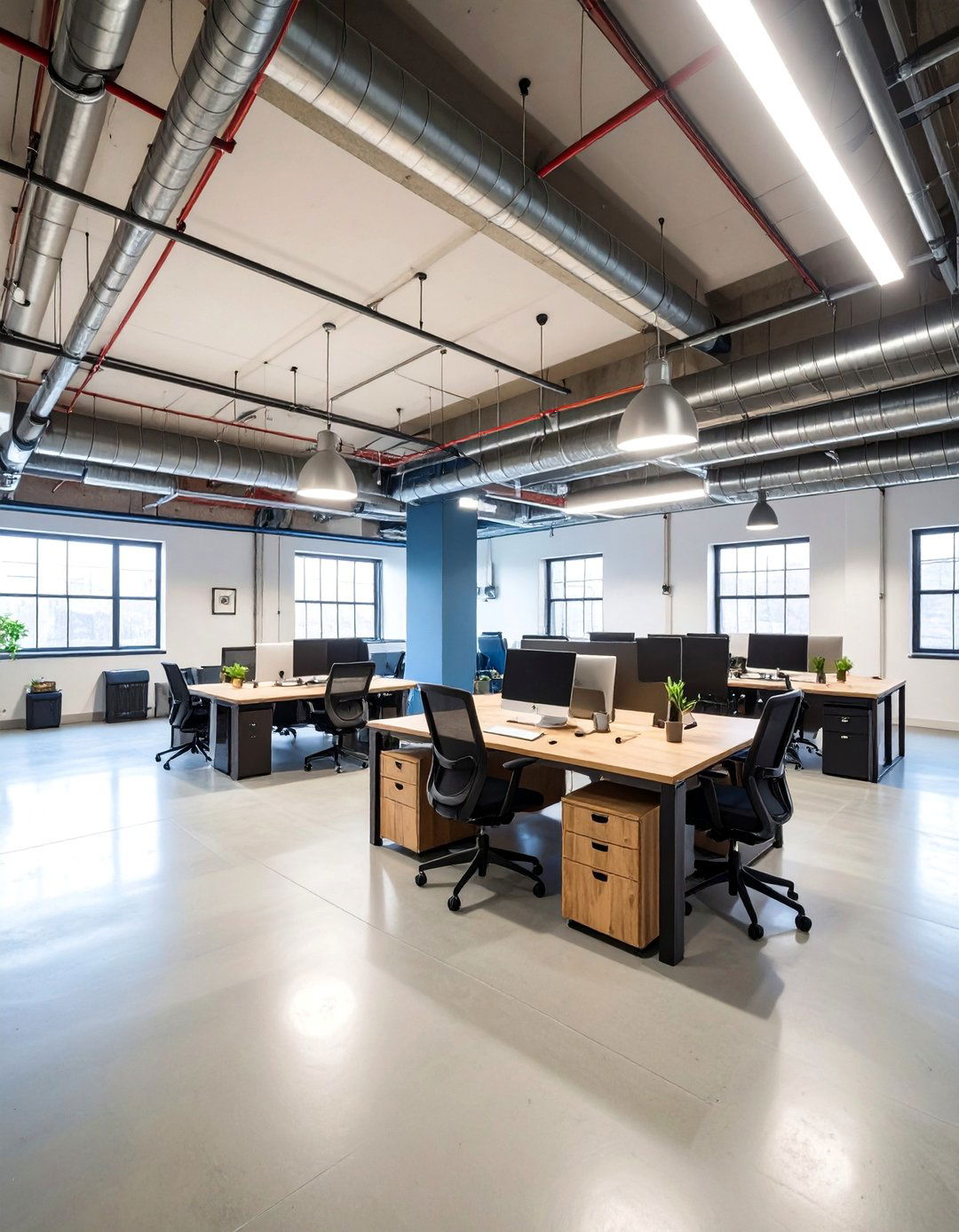 Open Concept Basement Office Loft - 25 basement office ideas